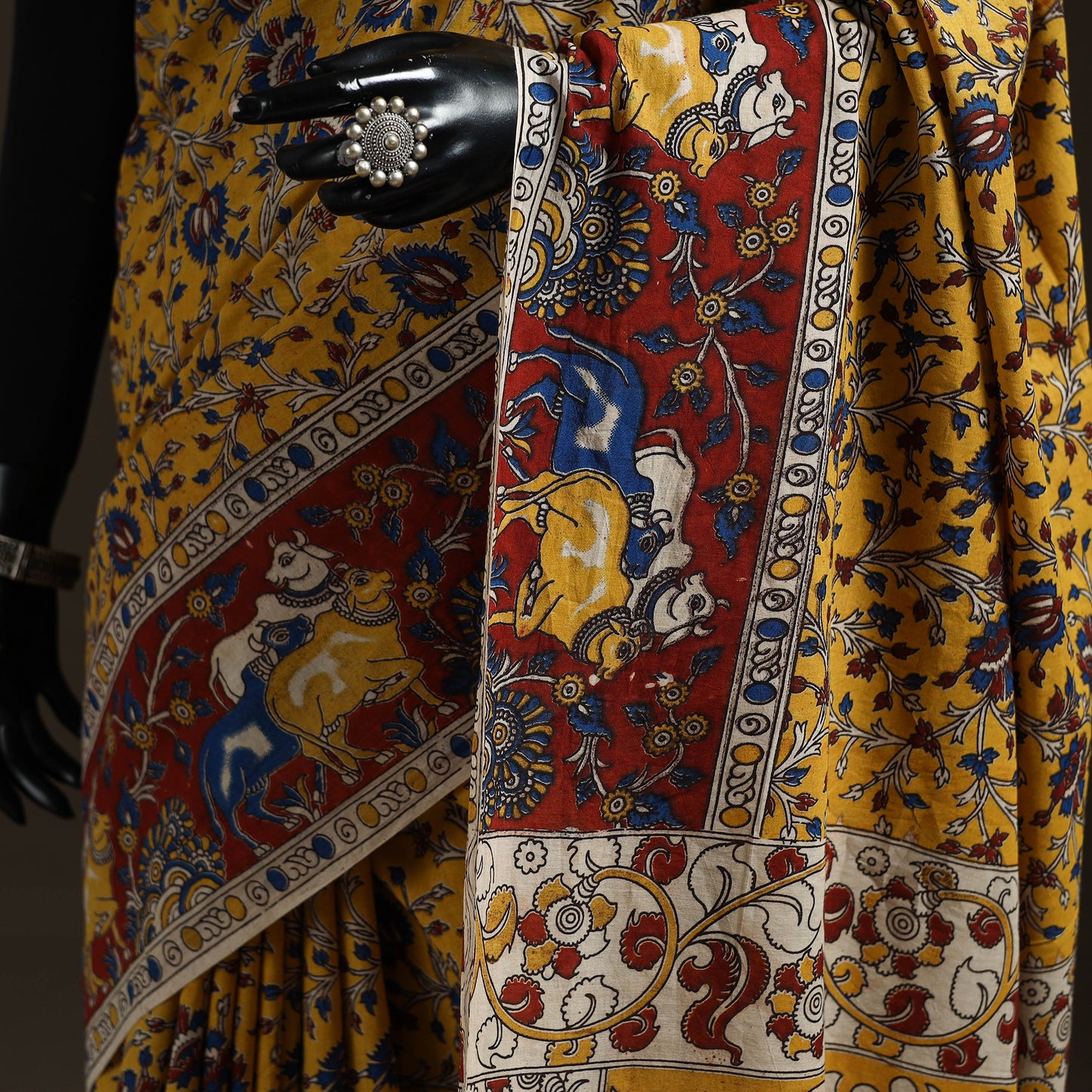 Printed Cotton Kalamkari Saree 27