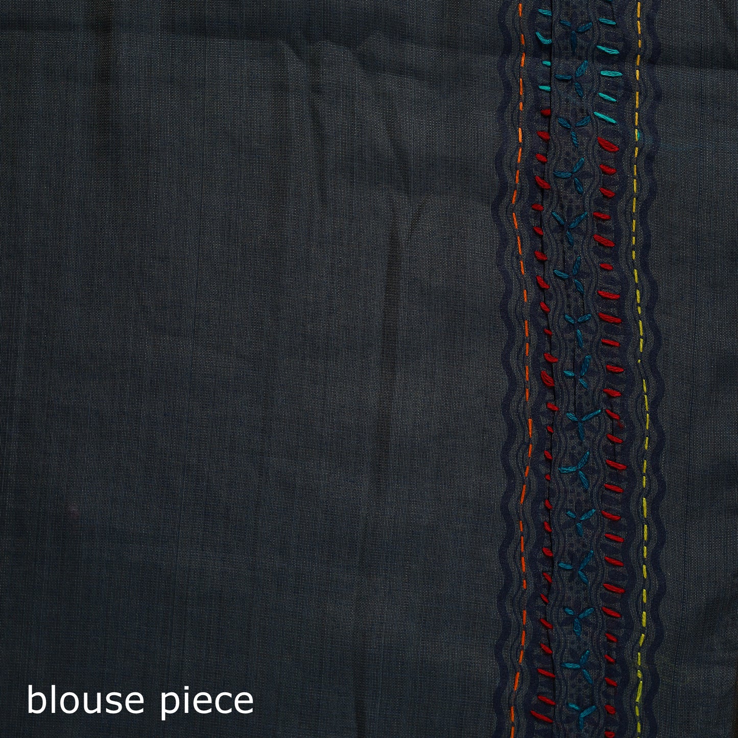 Bengal Kantha Hand Embroidery Silk Cotton Chapa Work Saree 104