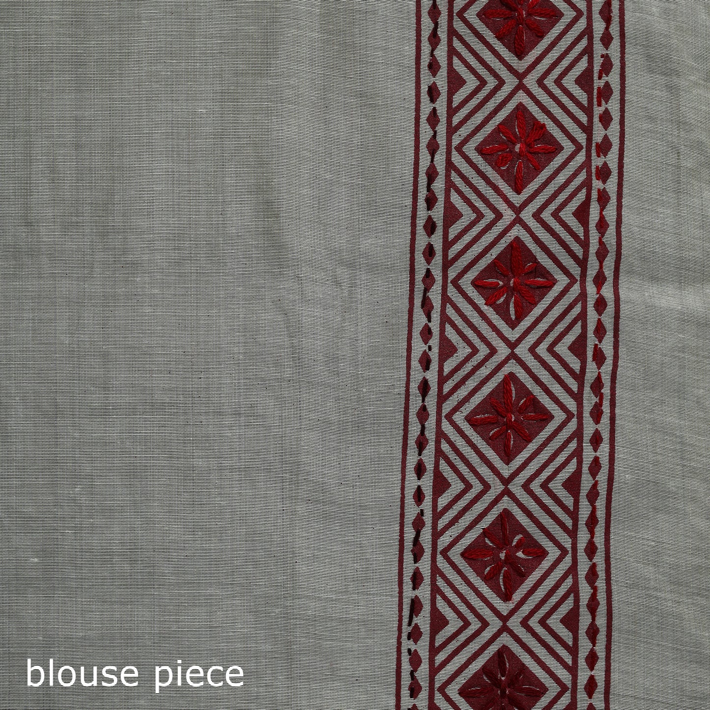 Bengal Kantha Hand Embroidery Silk Cotton Chapa Work Saree 106