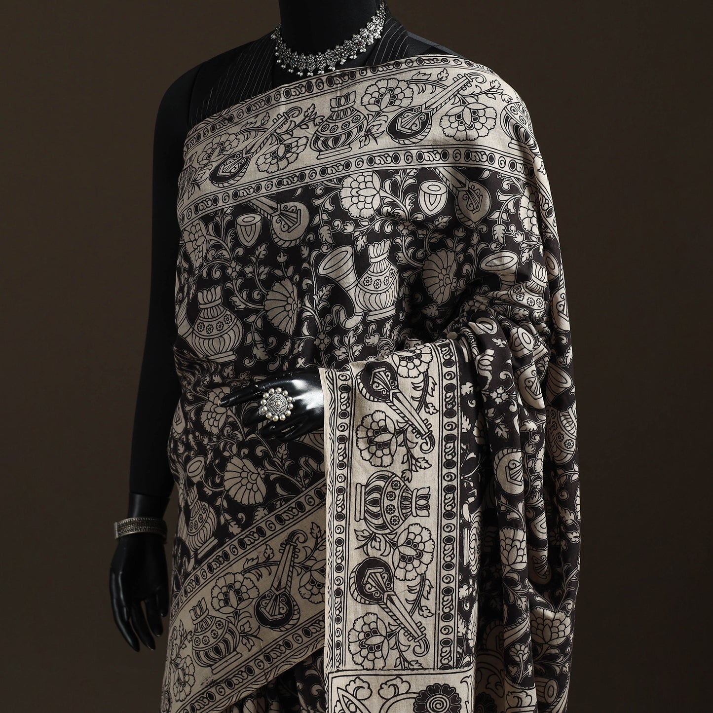 Printed Cotton Kalamkari Saree 30