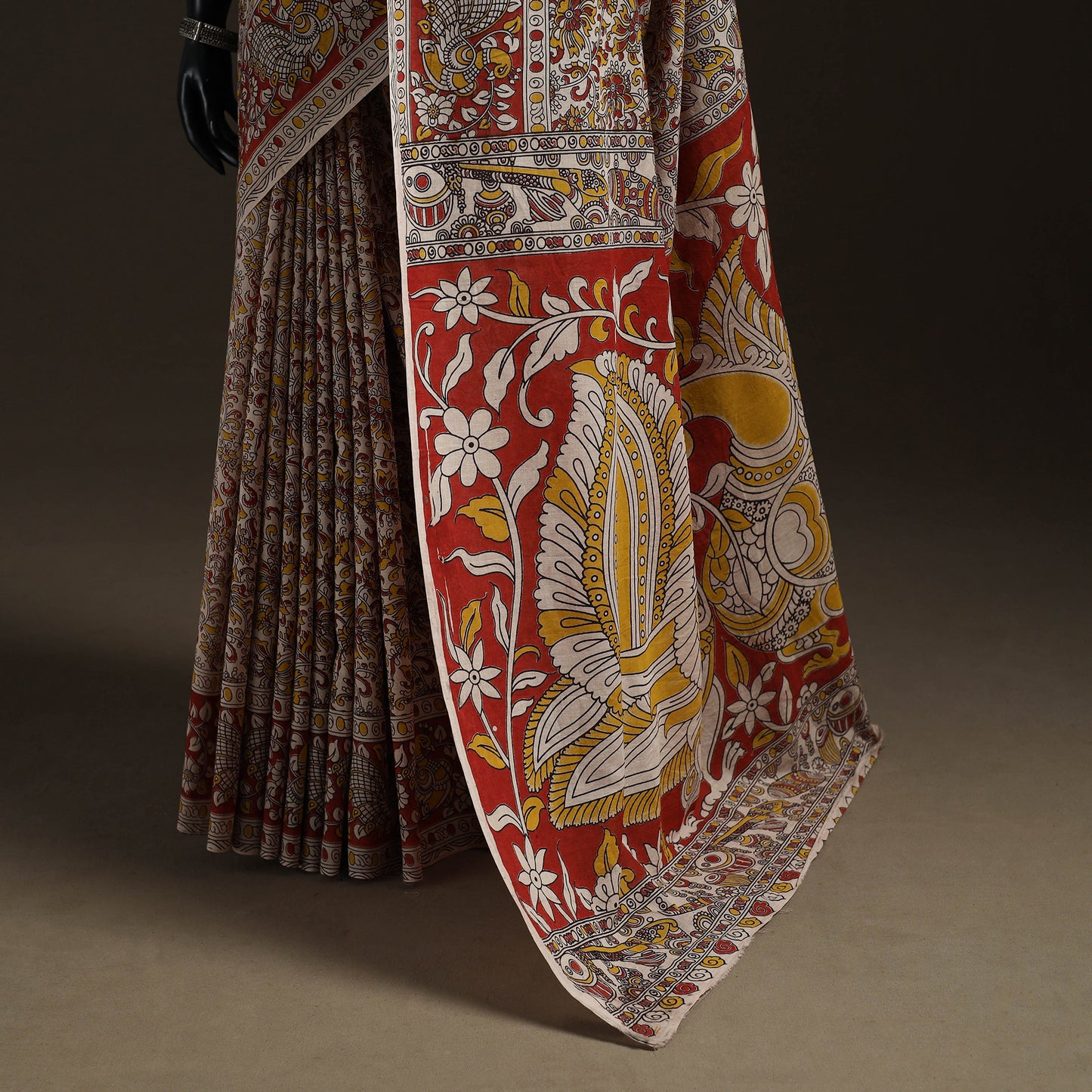 Printed Cotton Kalamkari Saree 31