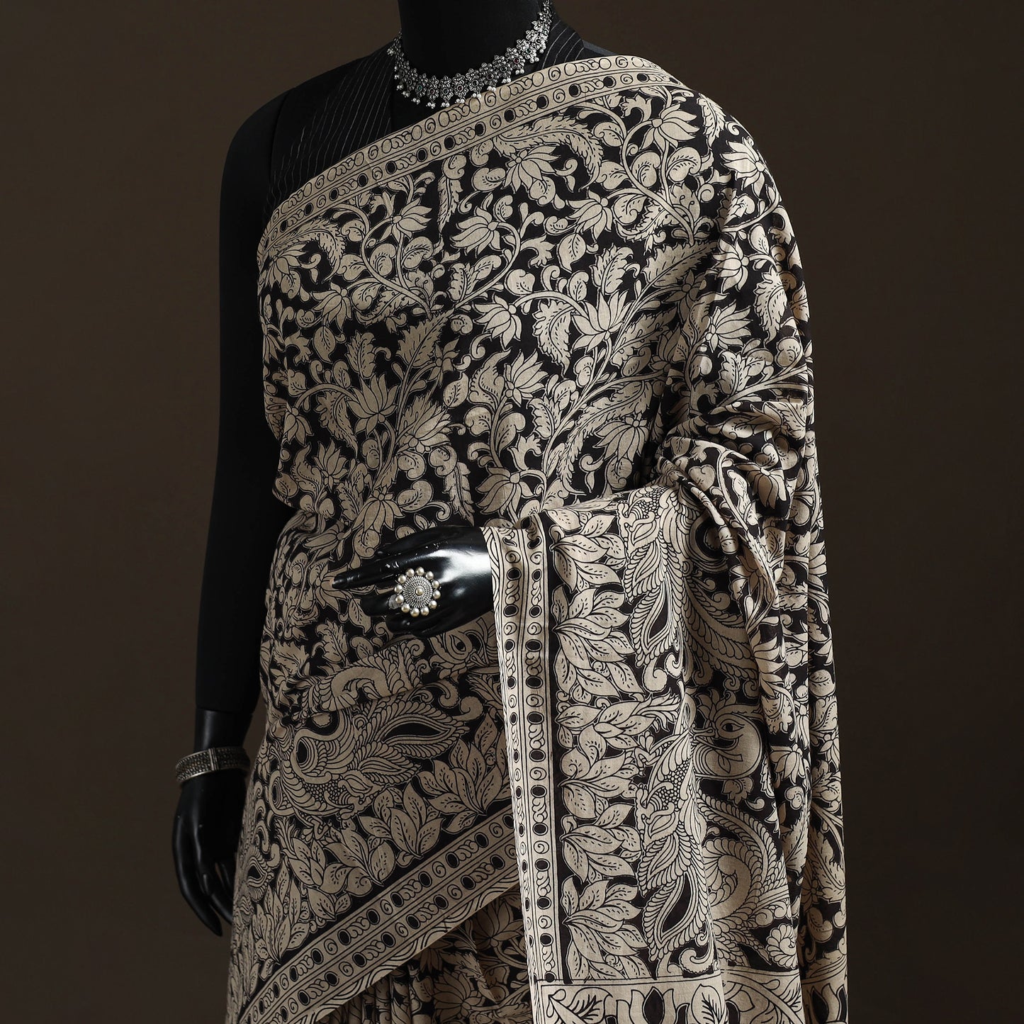 Printed Cotton Kalamkari Saree 35