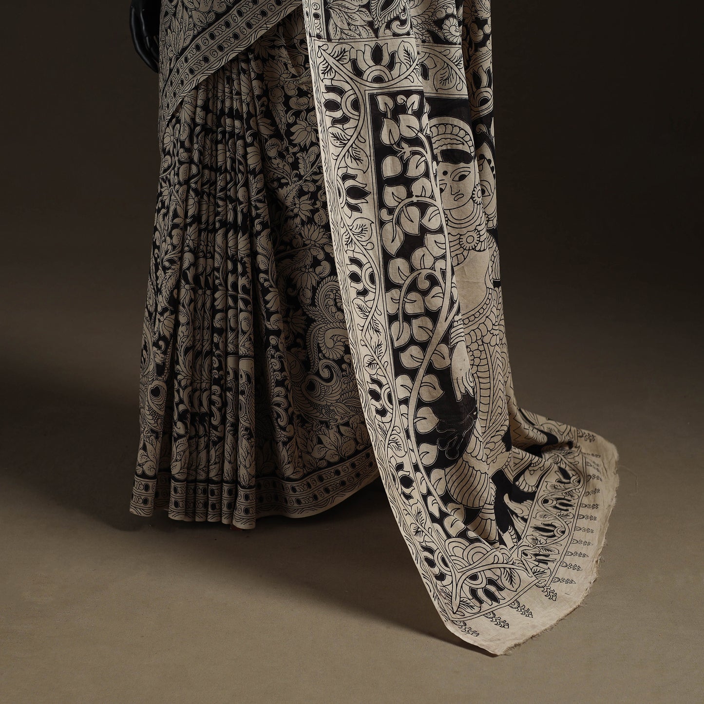 Printed Cotton Kalamkari Saree 35