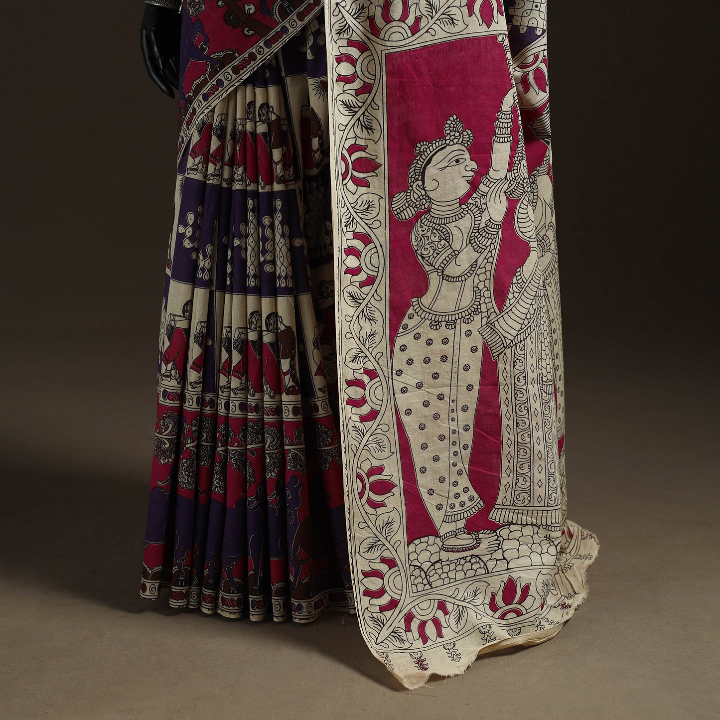 Printed Cotton Kalamkari Saree 38