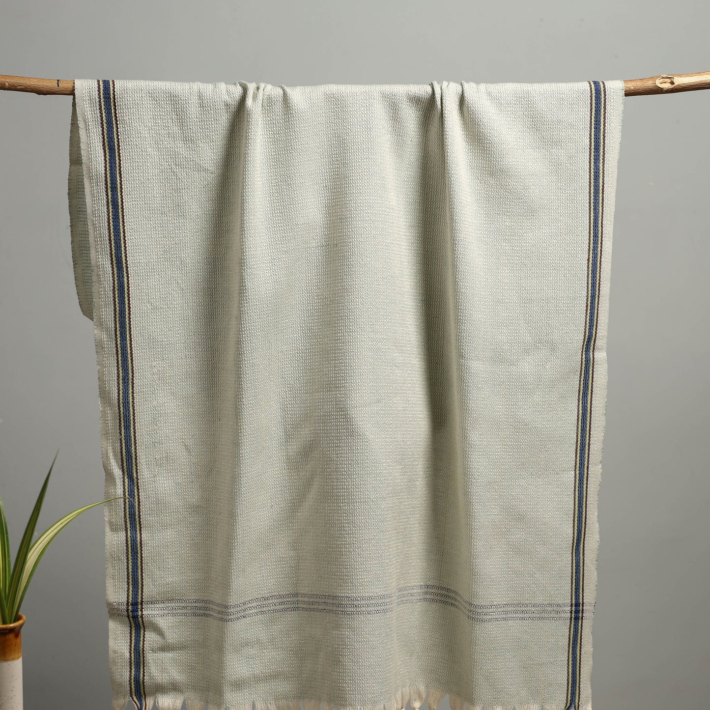 Handloom Fine Cotton Checks Bath Towel 55