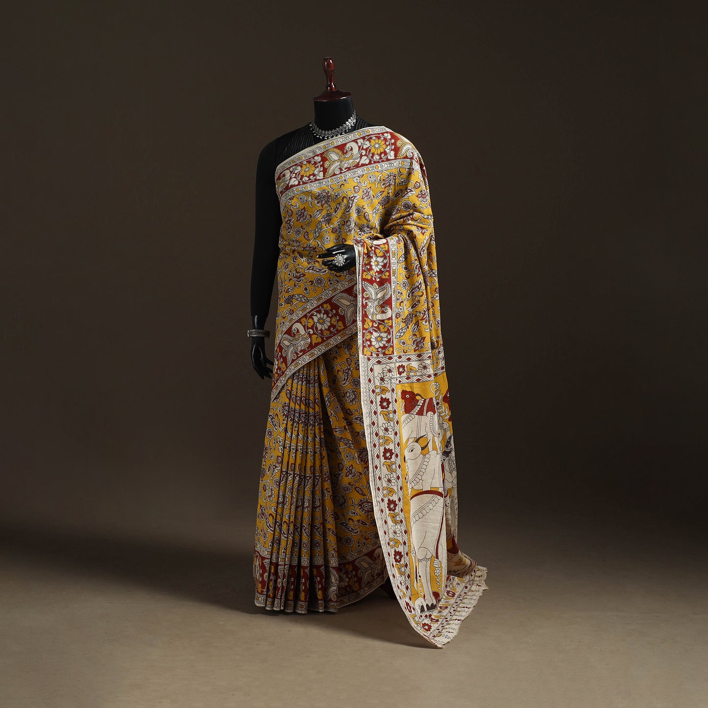 Printed Cotton Kalamkari Saree 43
