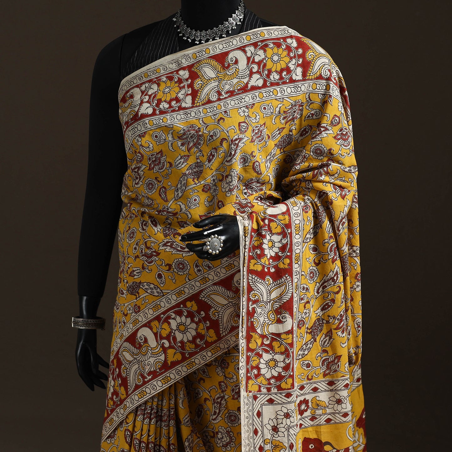 Printed Cotton Kalamkari Saree 43
