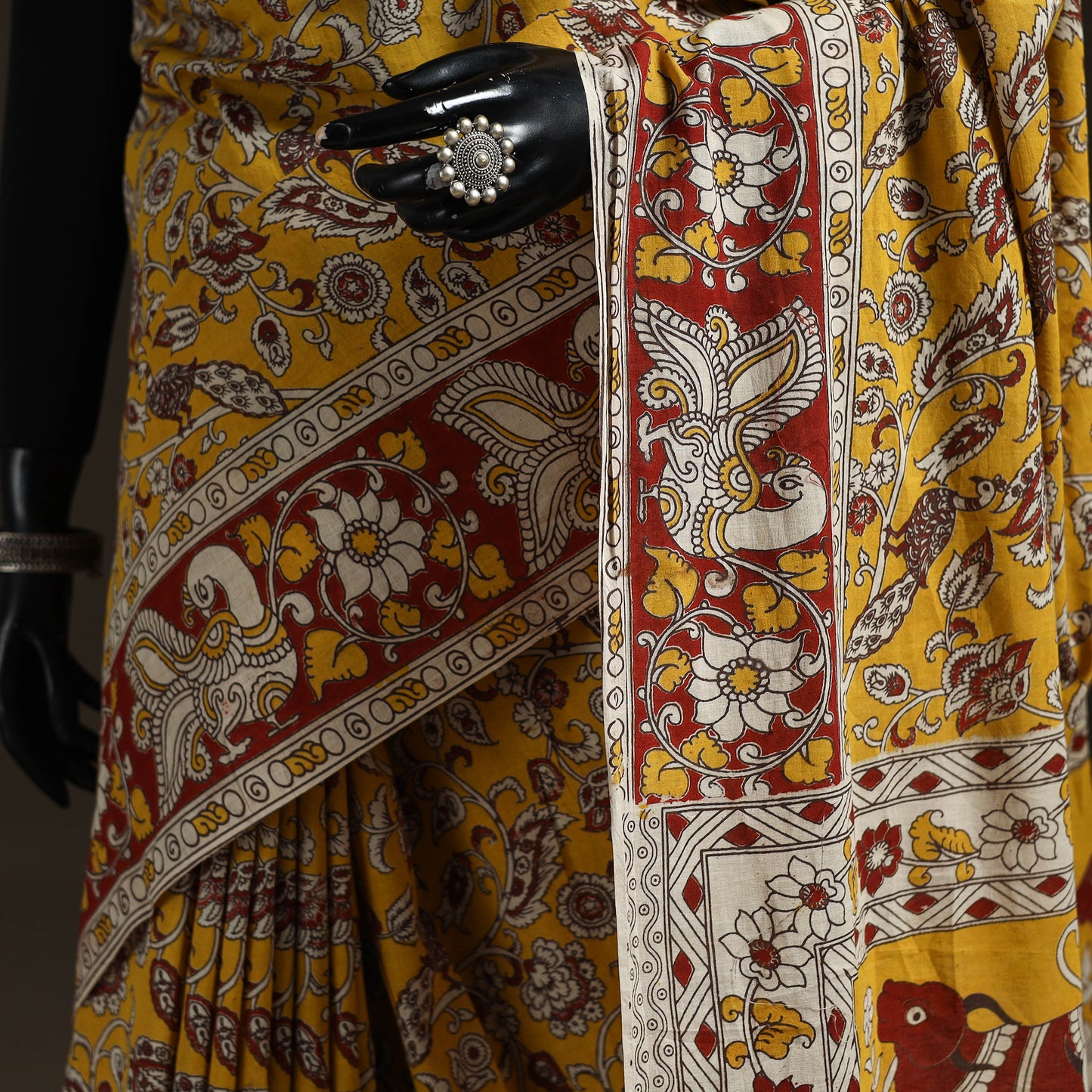 Printed Cotton Kalamkari Saree 43