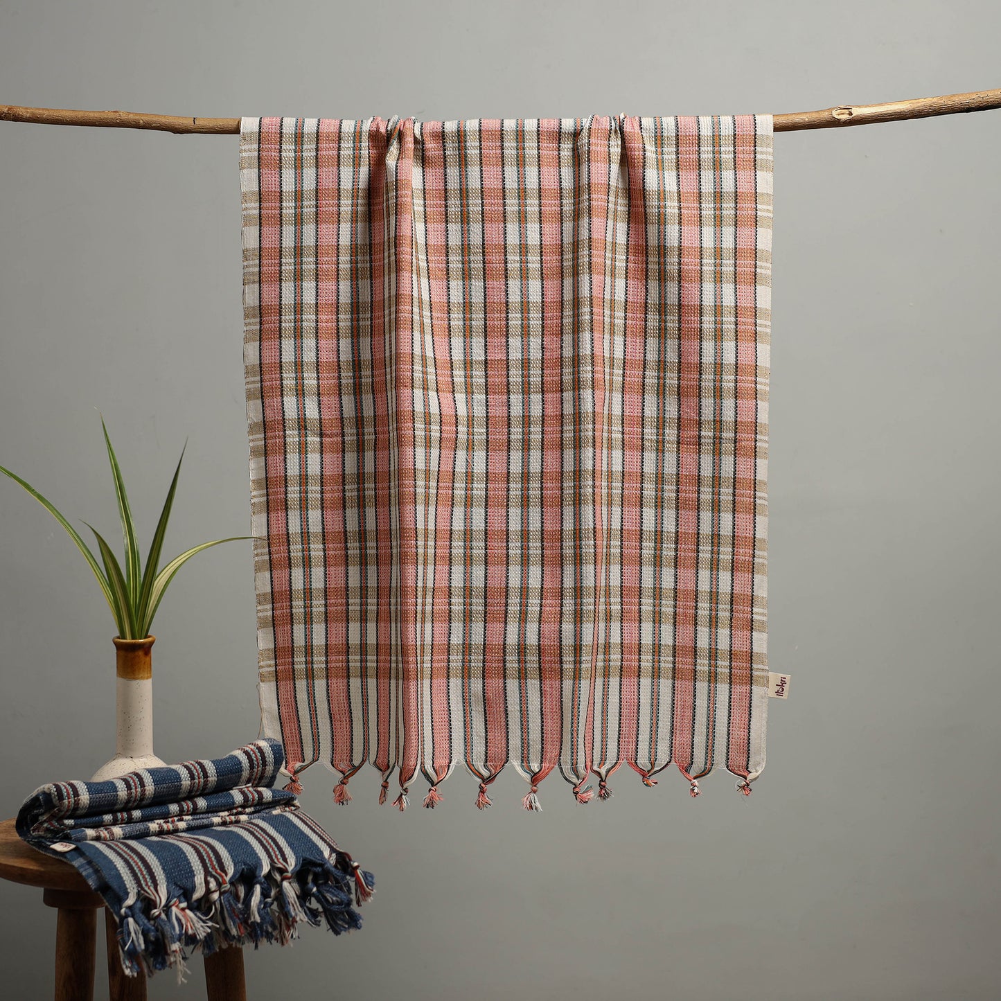 Handloom Fine Cotton Checks Bath Towel 71