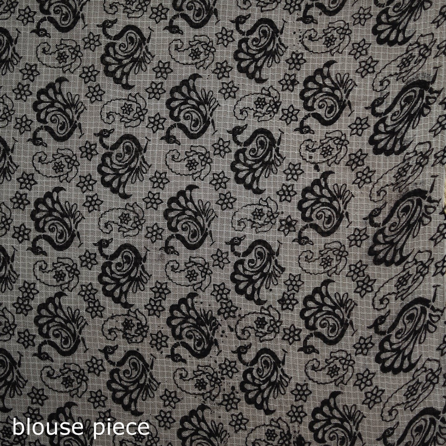 Kalamkari Printed Kota Doria Cotton Saree 05
