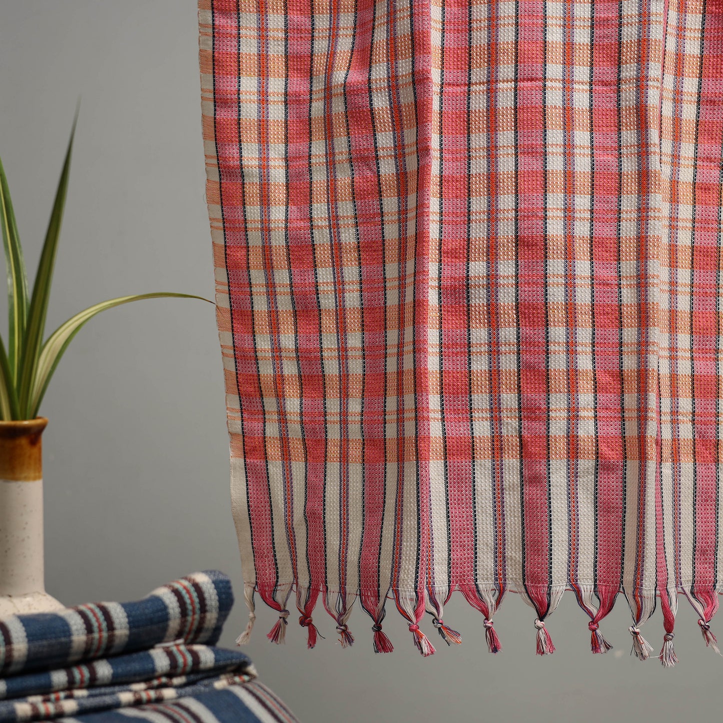 Handloom Fine Cotton Checks Bath Towel 82