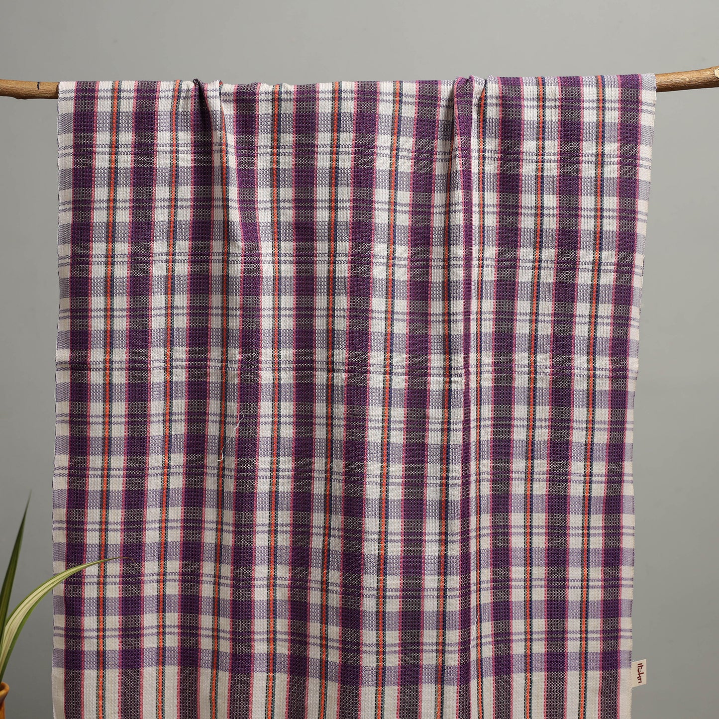 Handloom Fine Cotton Checks Bath Towel 86