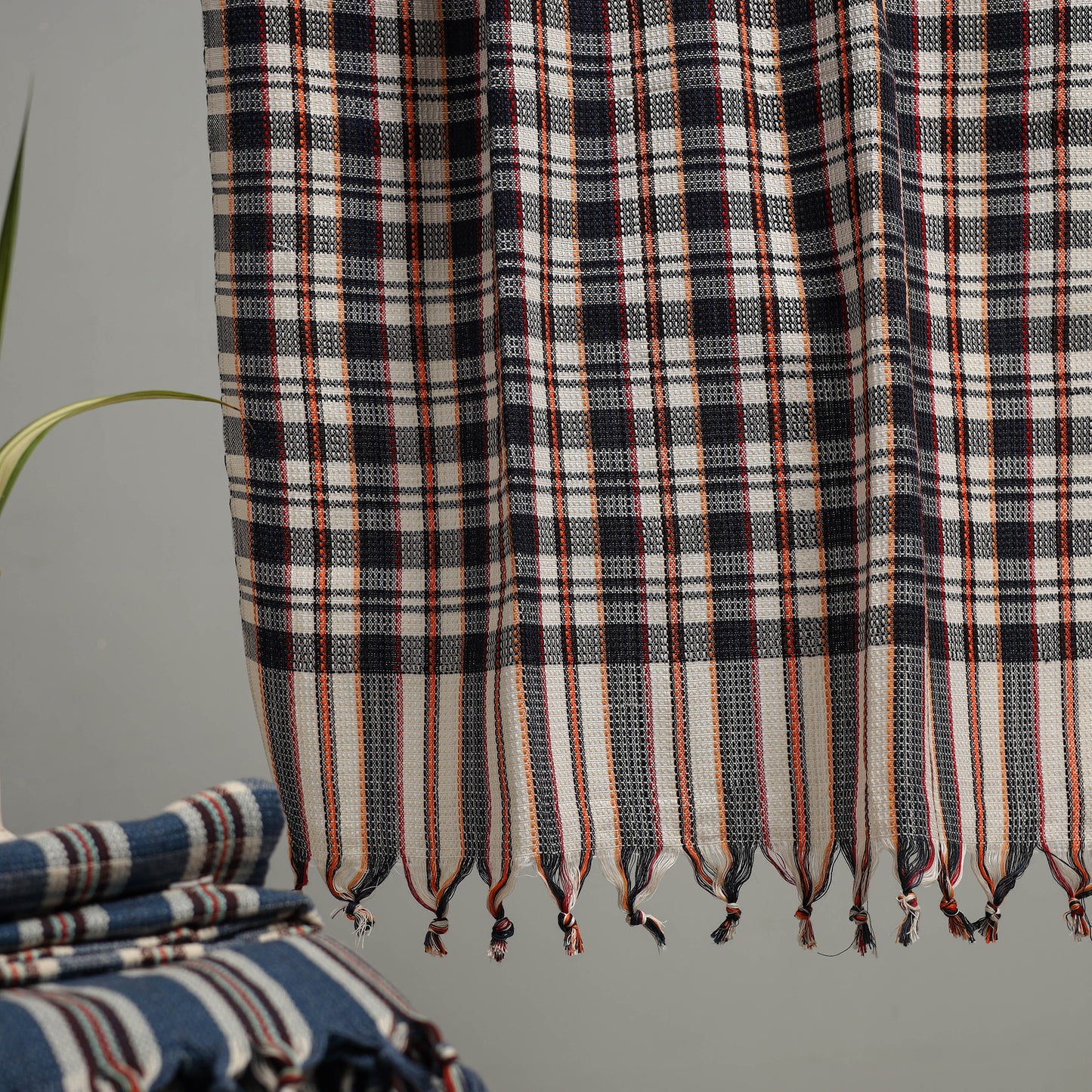Handloom Fine Cotton Checks Bath Towel 87