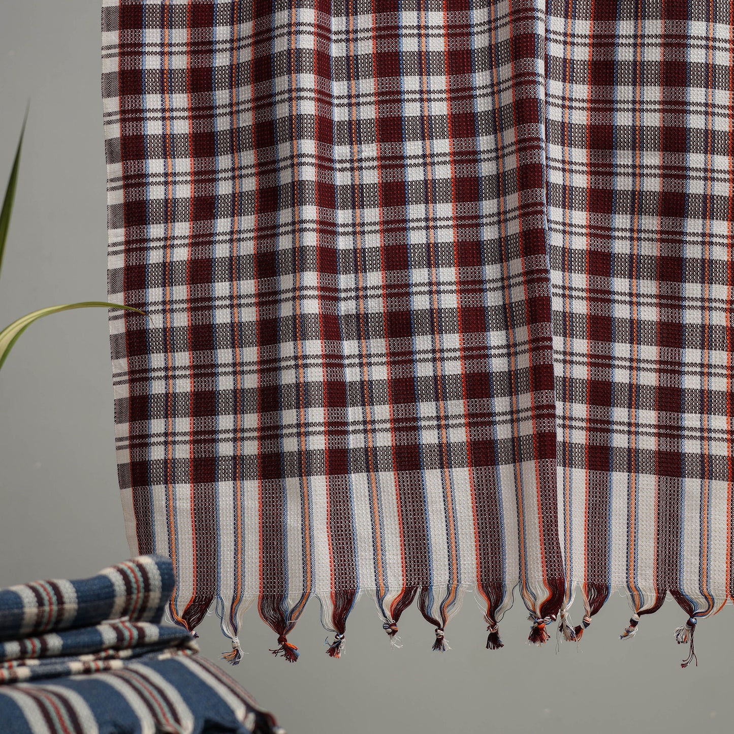 Handloom Fine Cotton Checks Bath Towel 88