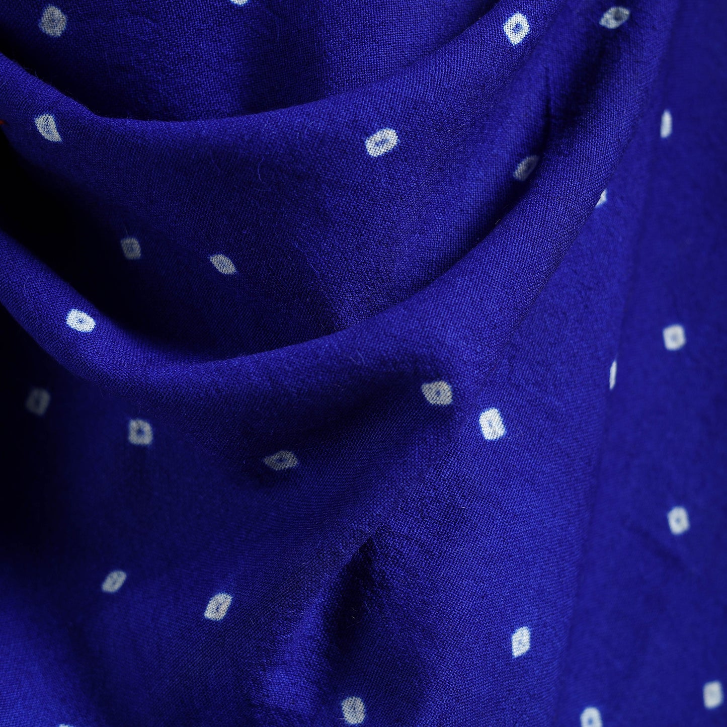 Kutch Handwoven Bandhani Merino Wool Shawl 39
