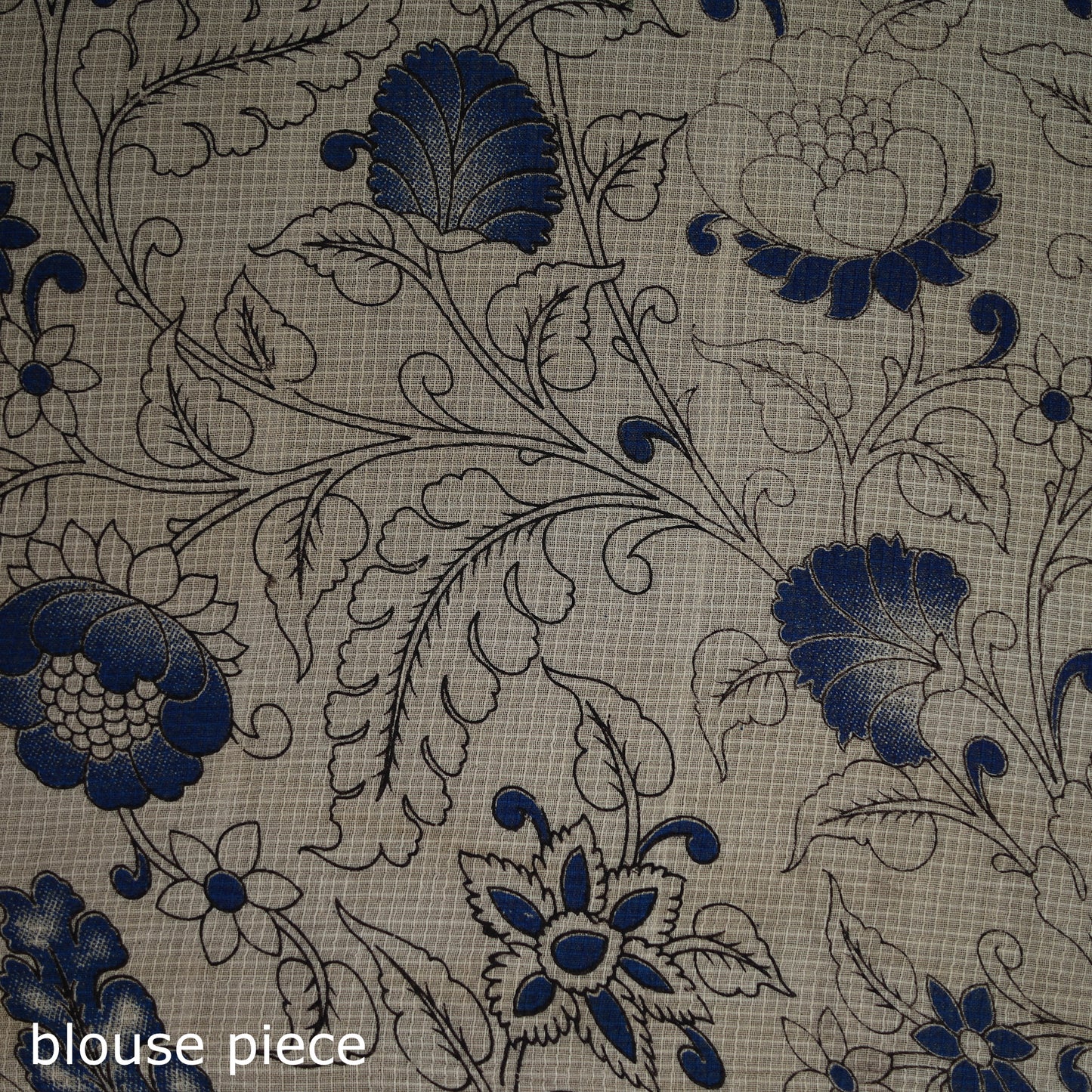 Kalamkari Printed Kota Doria Cotton Saree 11