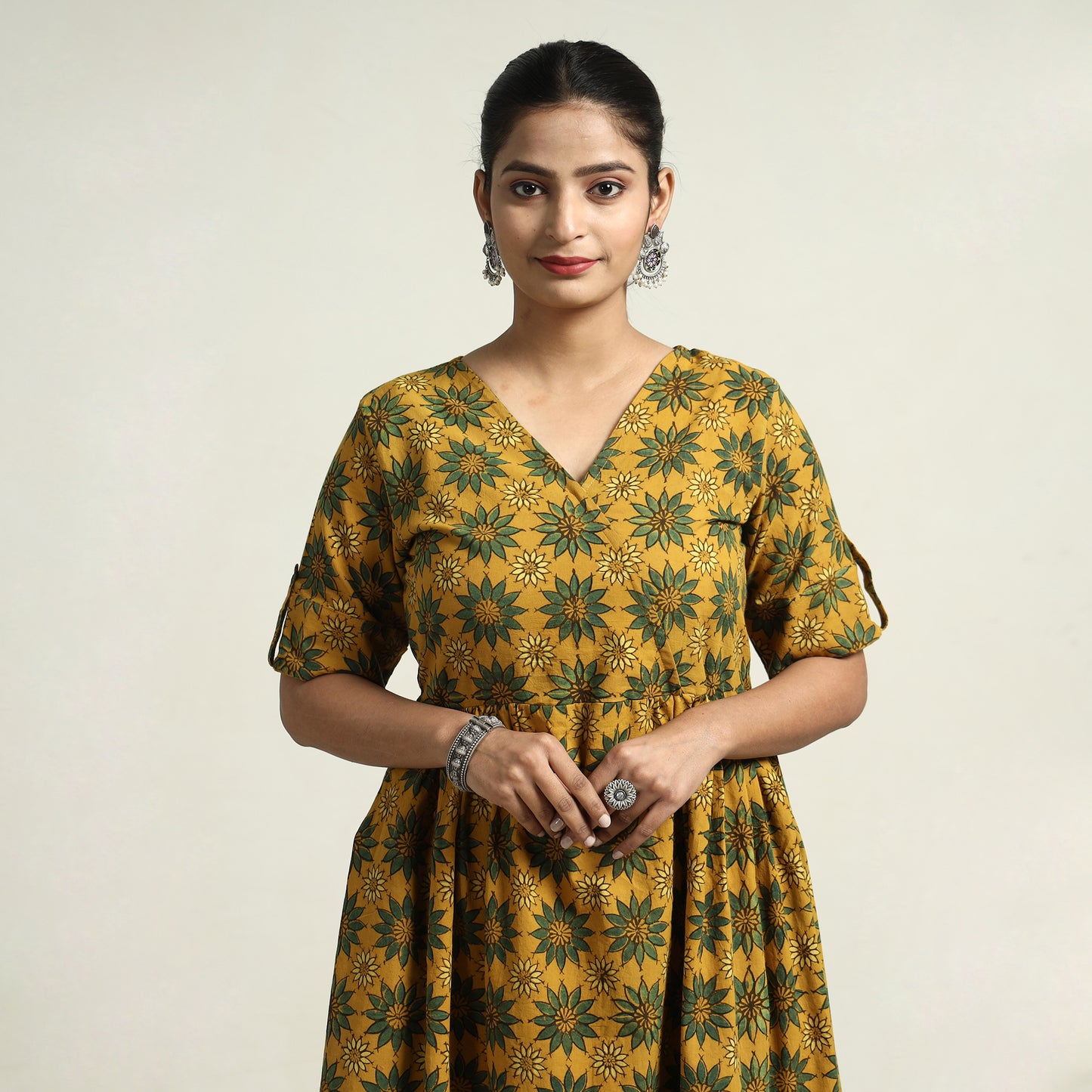 ajrakh dress