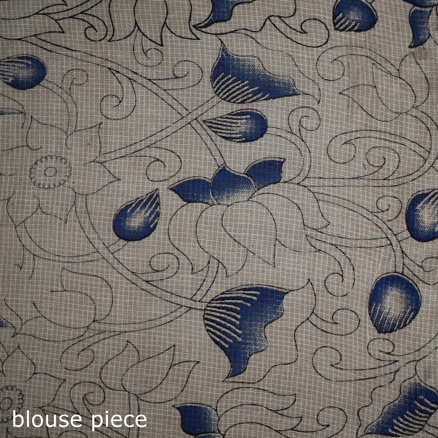 Kalamkari Printed Kota Doria Cotton Saree 12