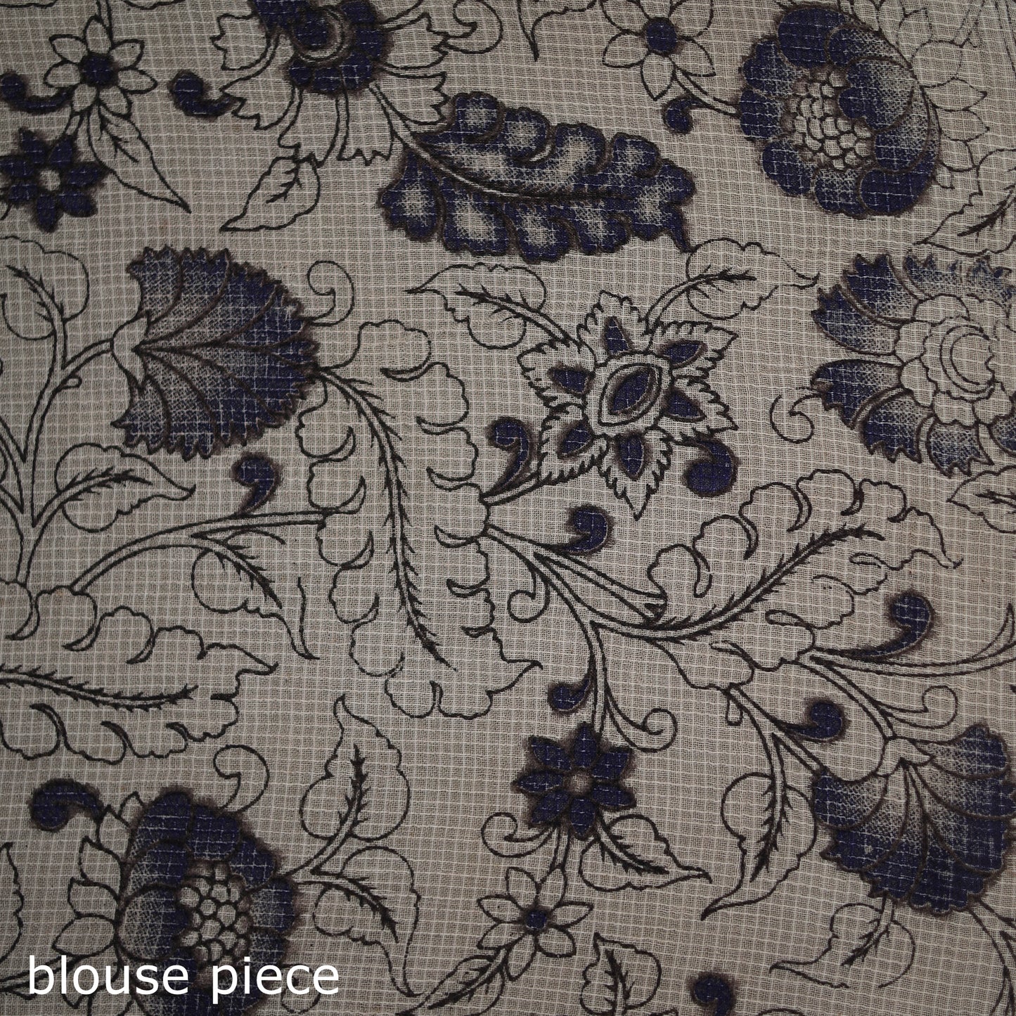 Kalamkari Printed Kota Doria Cotton Saree 15