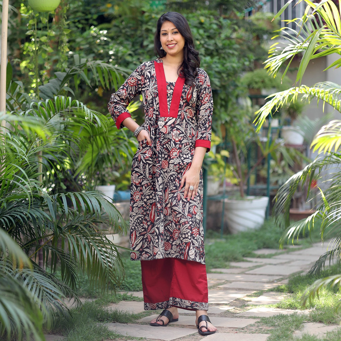 Kalamkari Kurta with Palazzo Set