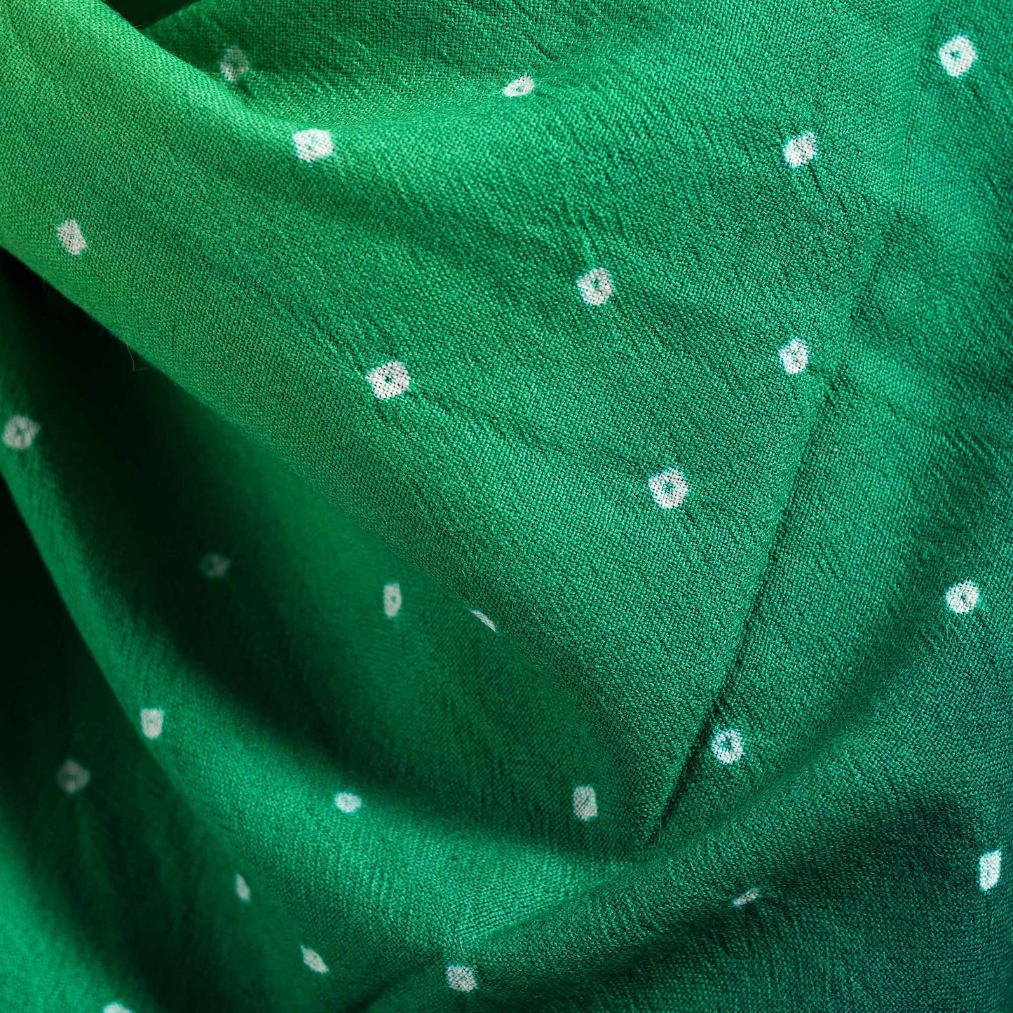Kutch Handwoven Bandhani Merino Wool Shawl 45
