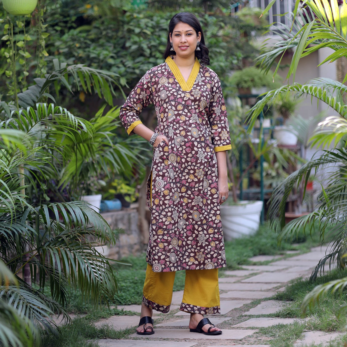 Kalamkari Kurta with Palazzo Set
