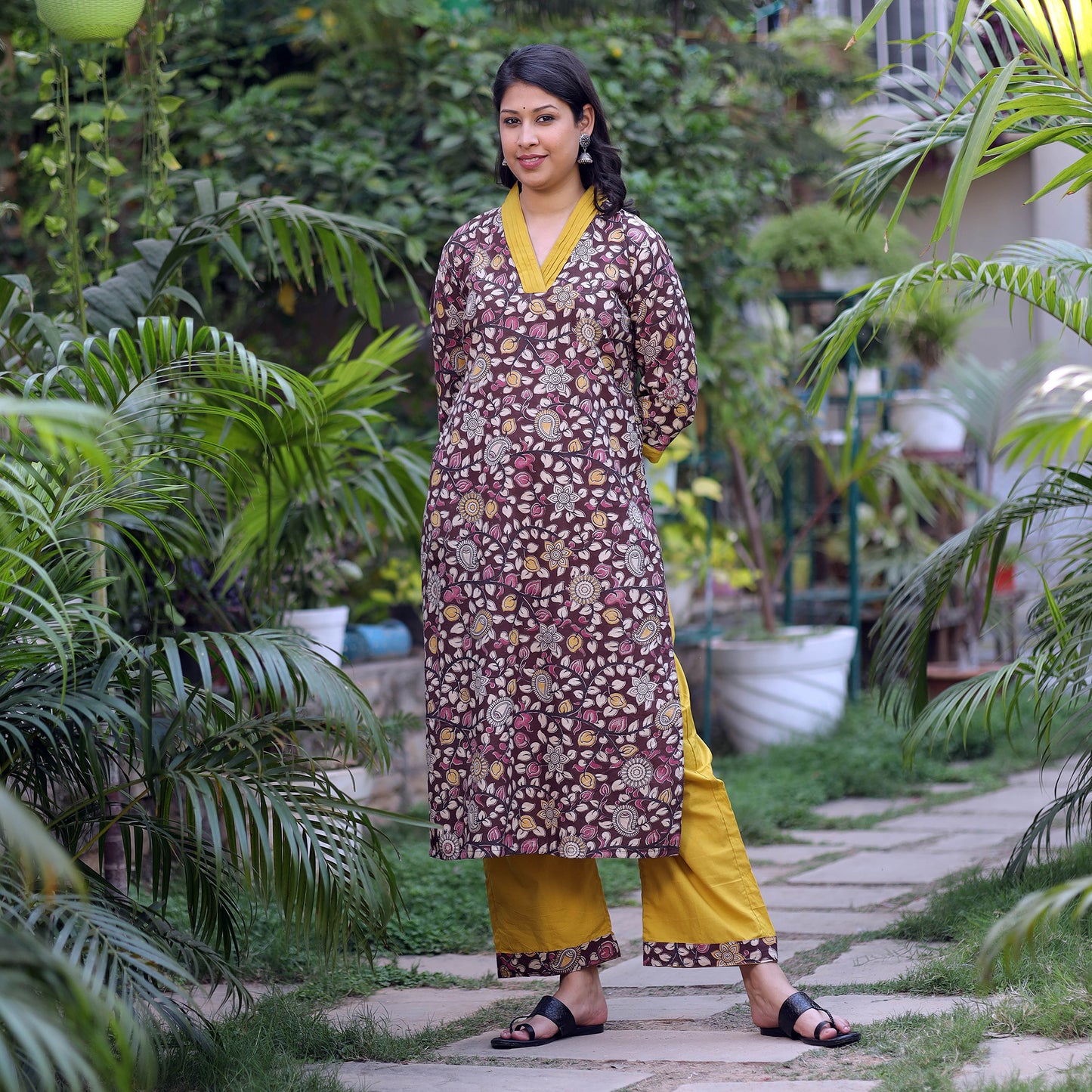 Kalamkari Kurta with Palazzo Set