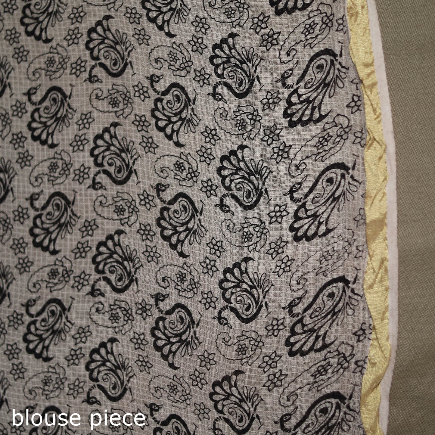 Kalamkari Printed Kota Doria Cotton Saree 25