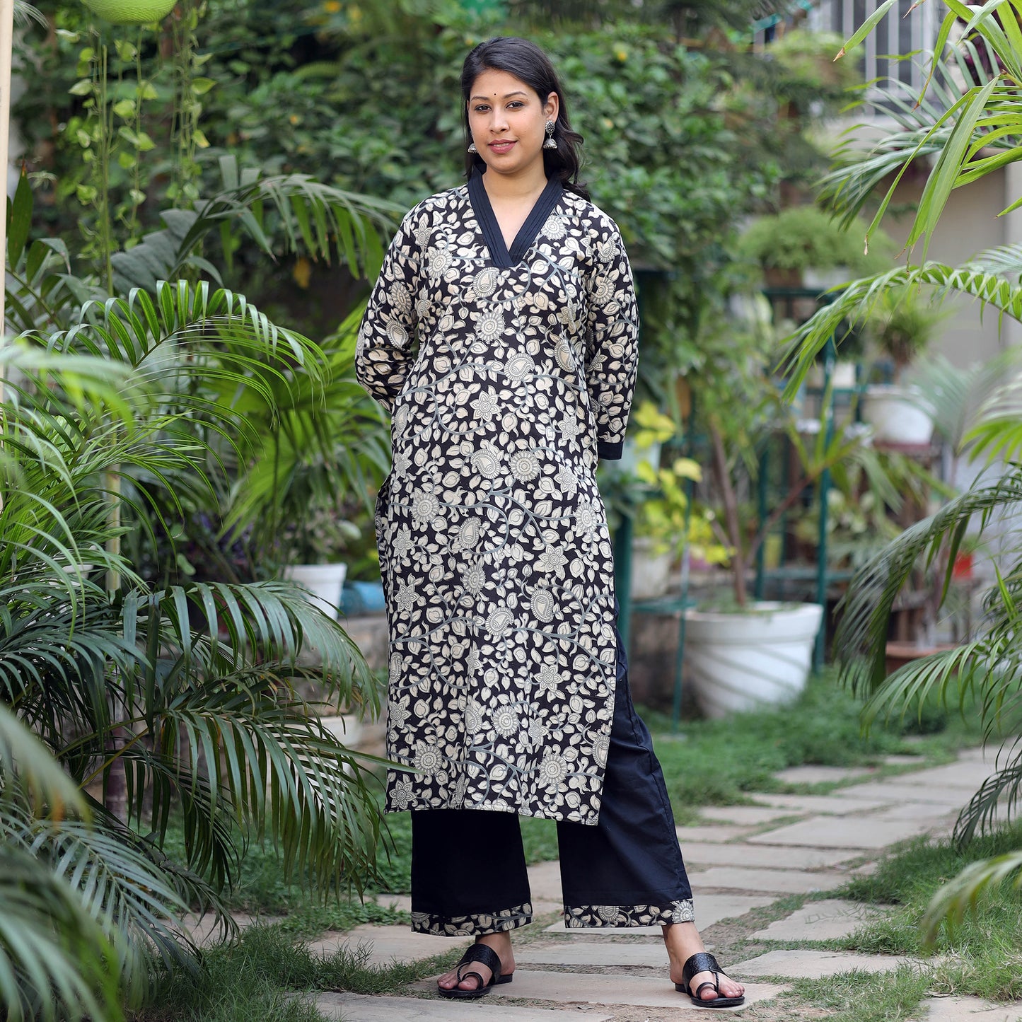 Kalamkari Kurta with Palazzo Set