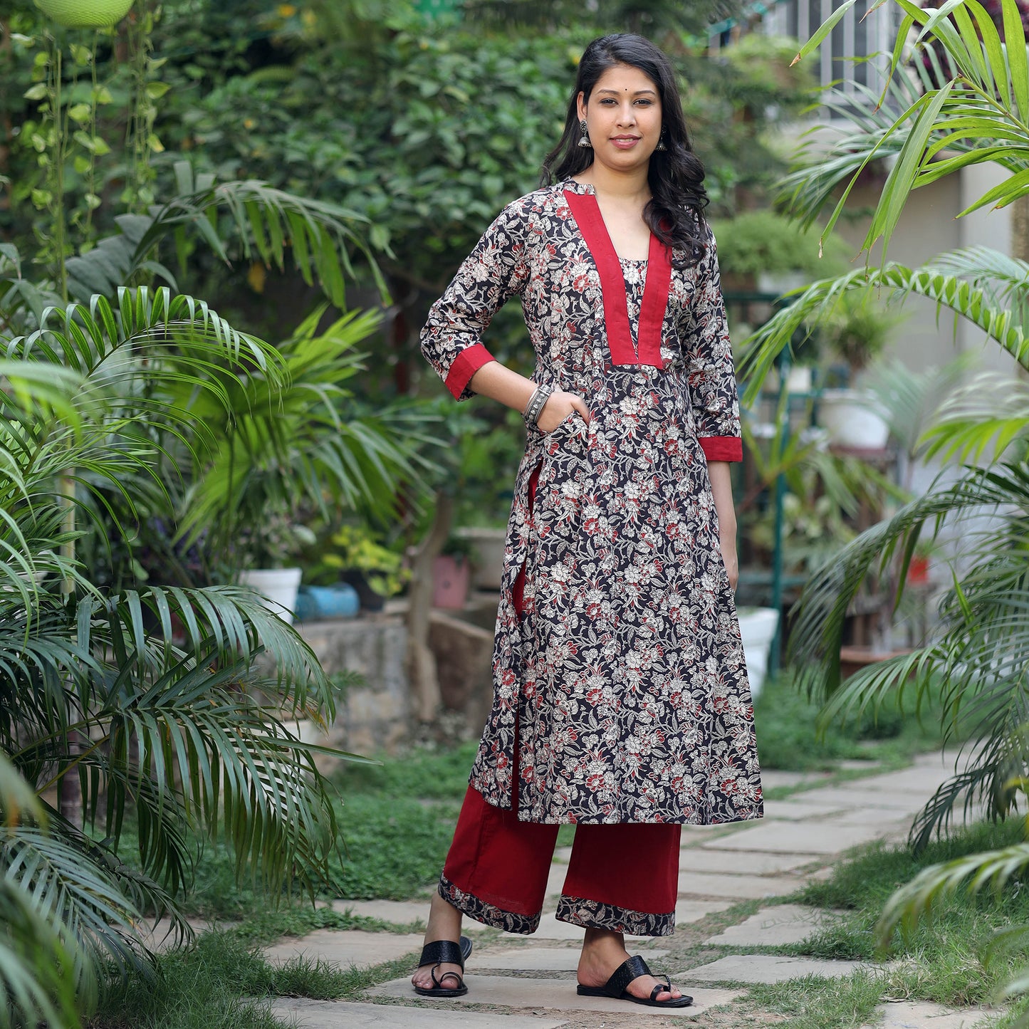Kalamkari Kurta with Palazzo Set