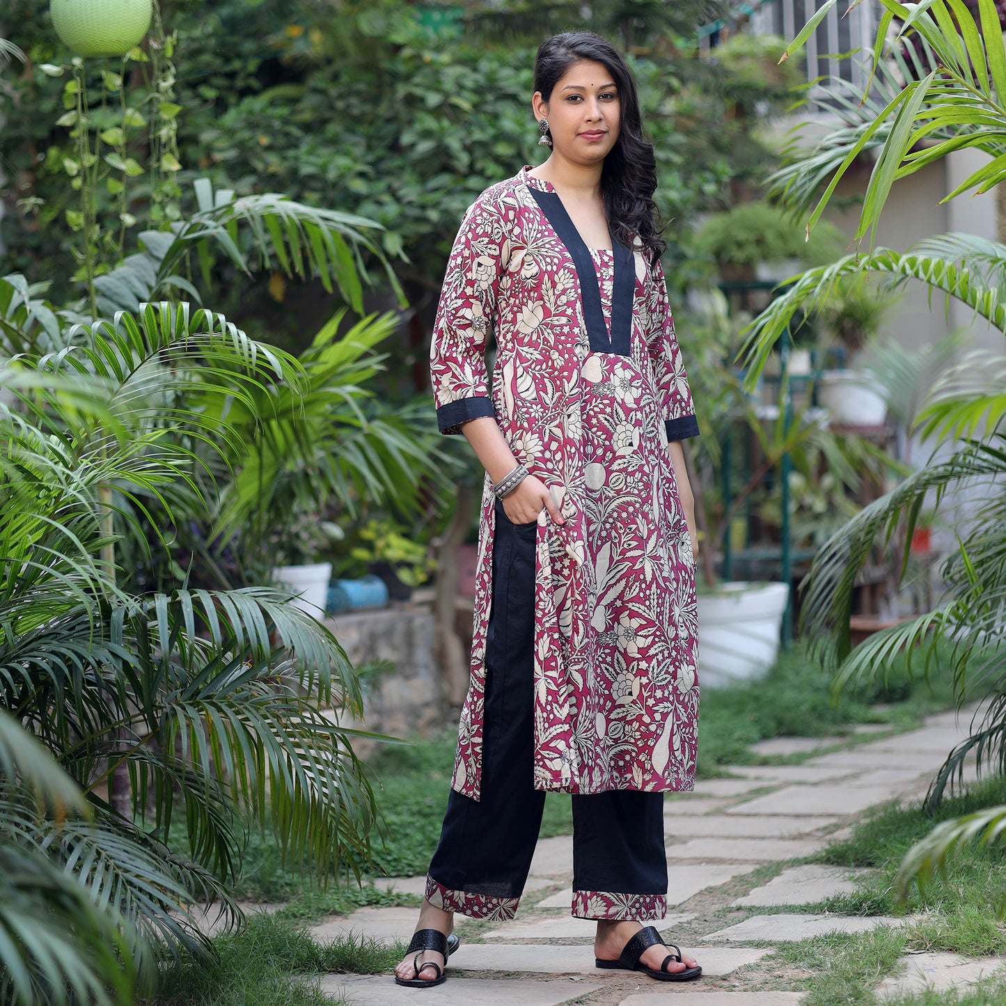 Kalamkari Kurta with Palazzo Set