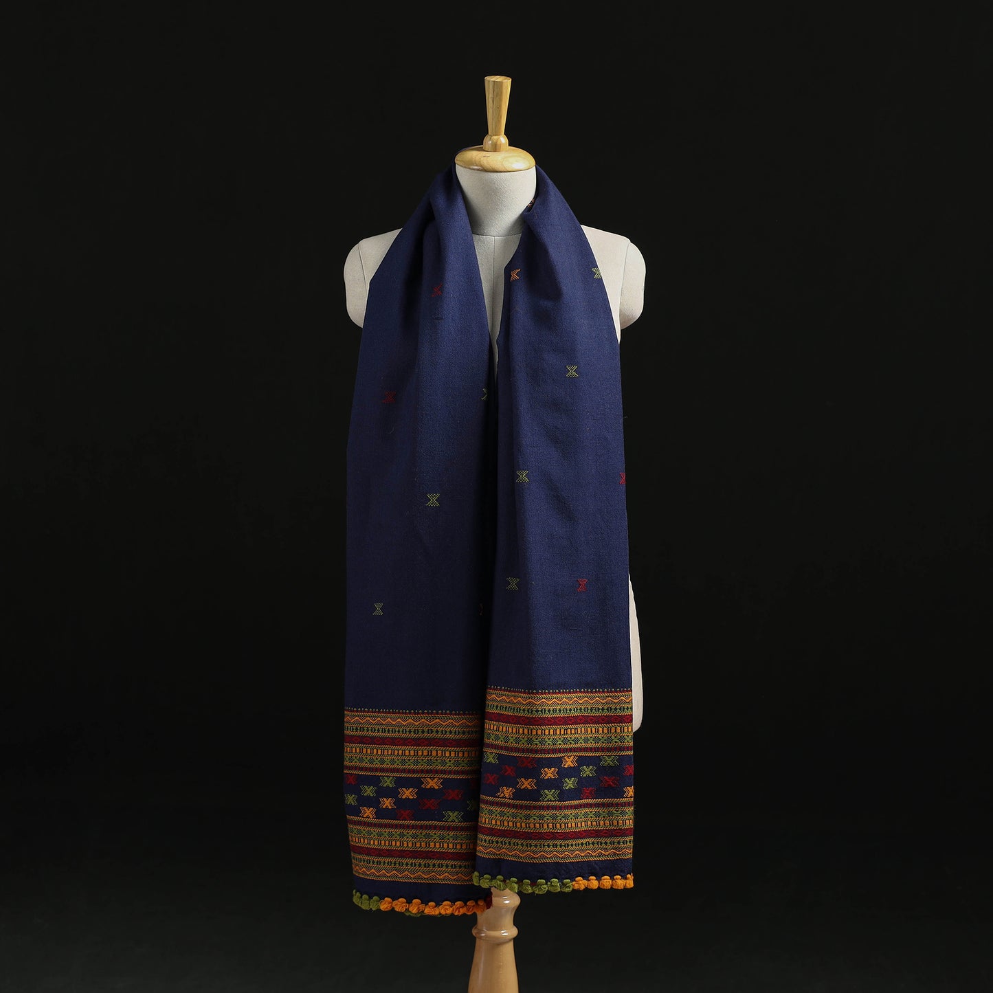 Kutch Handwoven Merino Wool Dhabla Shawl 69