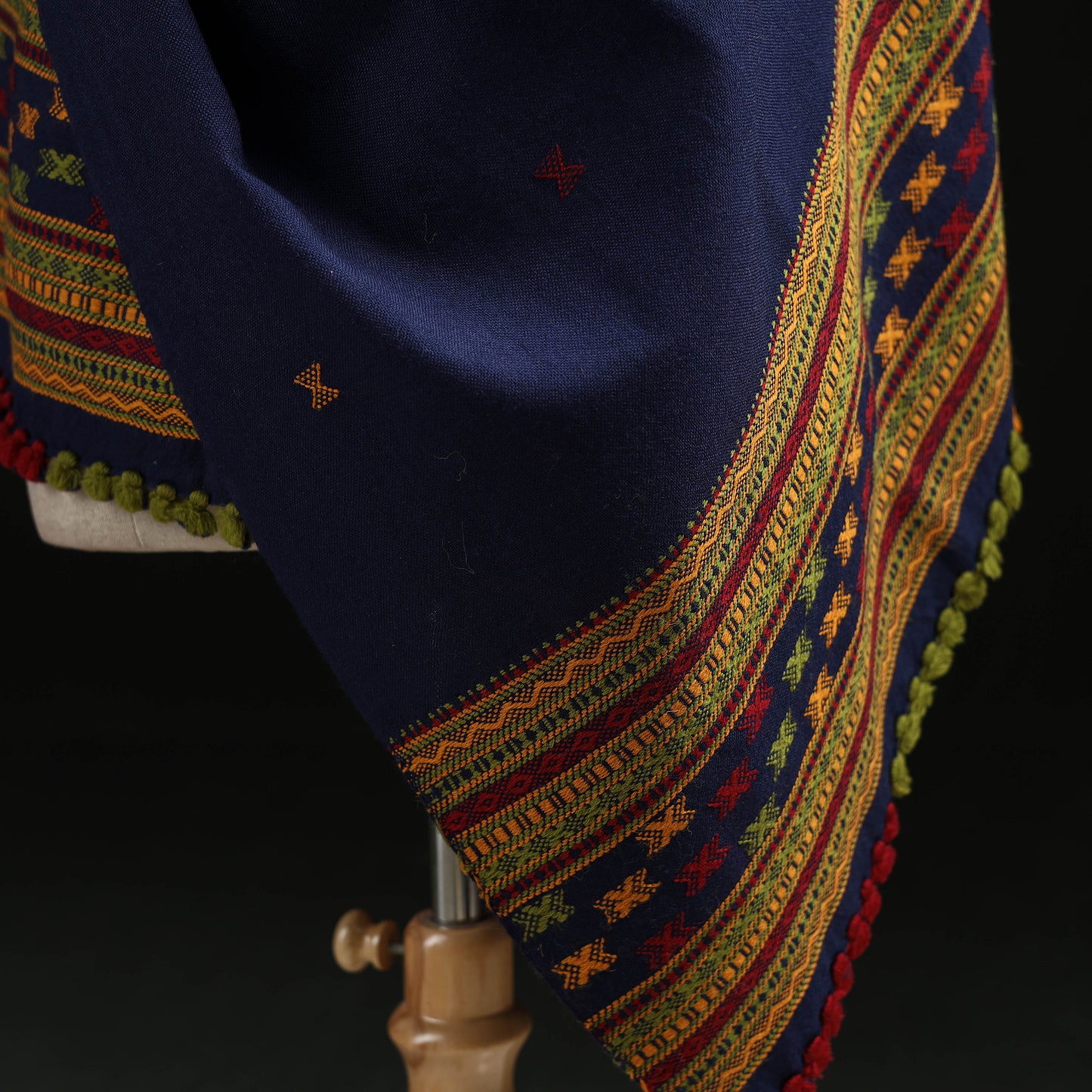 Kutch Handwoven Merino Wool Dhabla Shawl 69