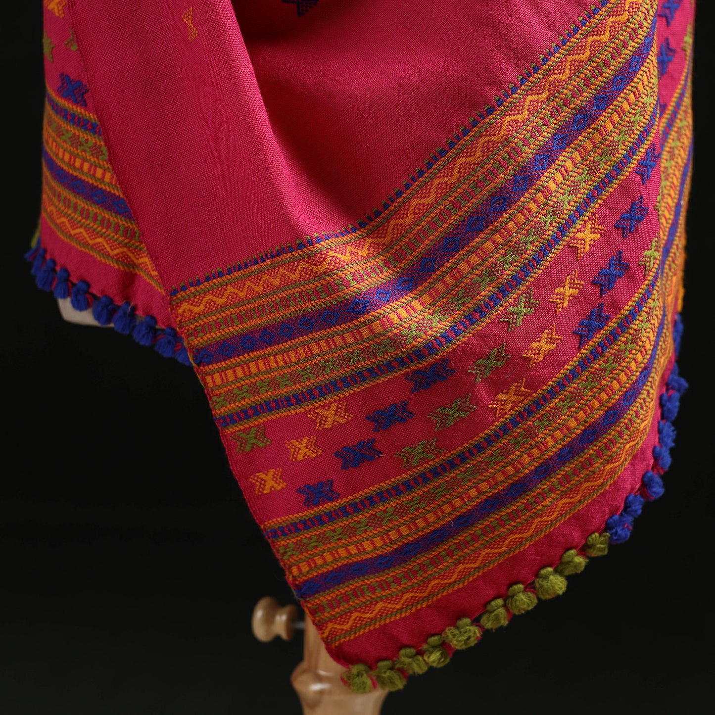 Kutch Handwoven Merino Wool Dhabla Shawl 70