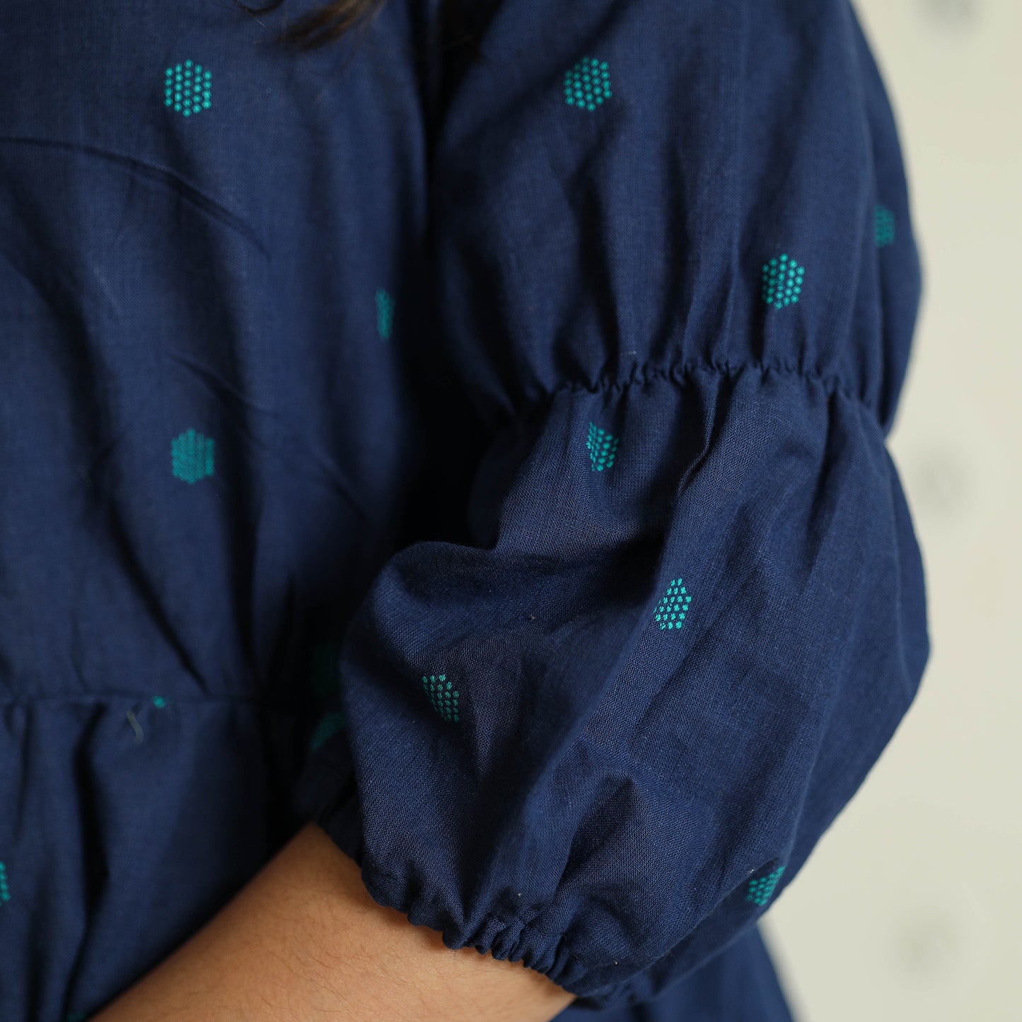 Buy Jacquard Cotton Flared Gher Dress Online at iTokri.com