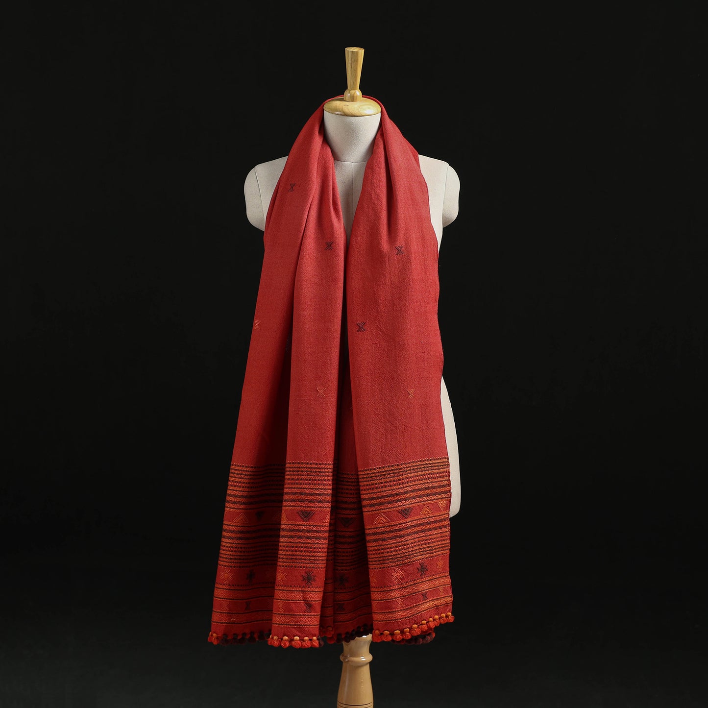 Kutch Handwoven Merino Wool Dhabla Shawl 75