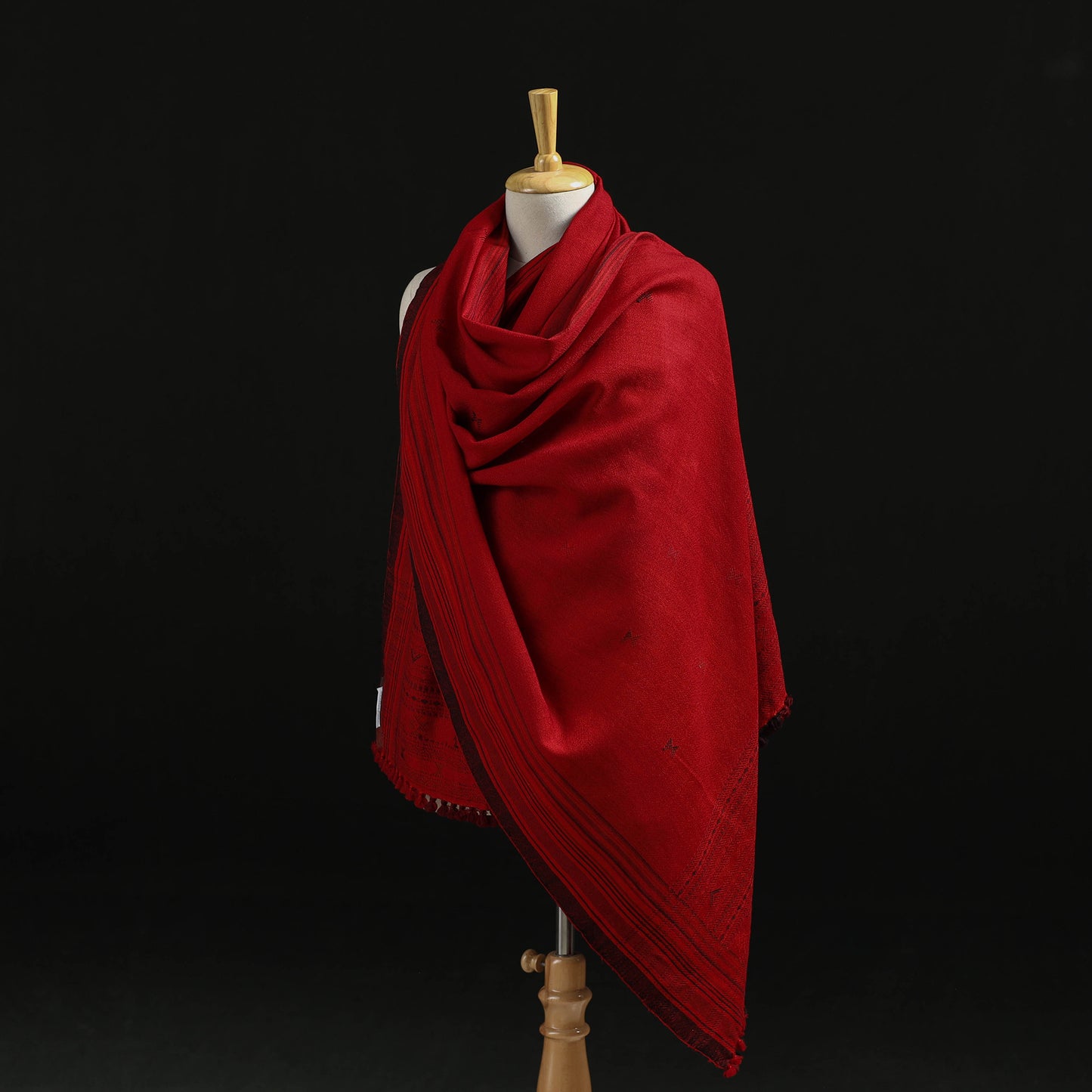 Kutch Handwoven Merino Wool Dhabla Shawl 78