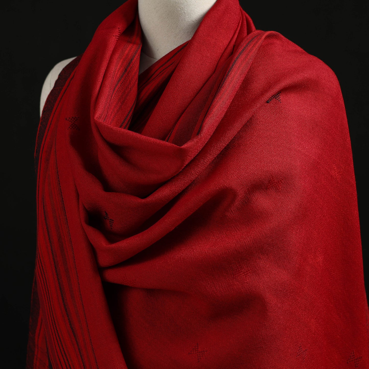Kutch Handwoven Merino Wool Dhabla Shawl 78