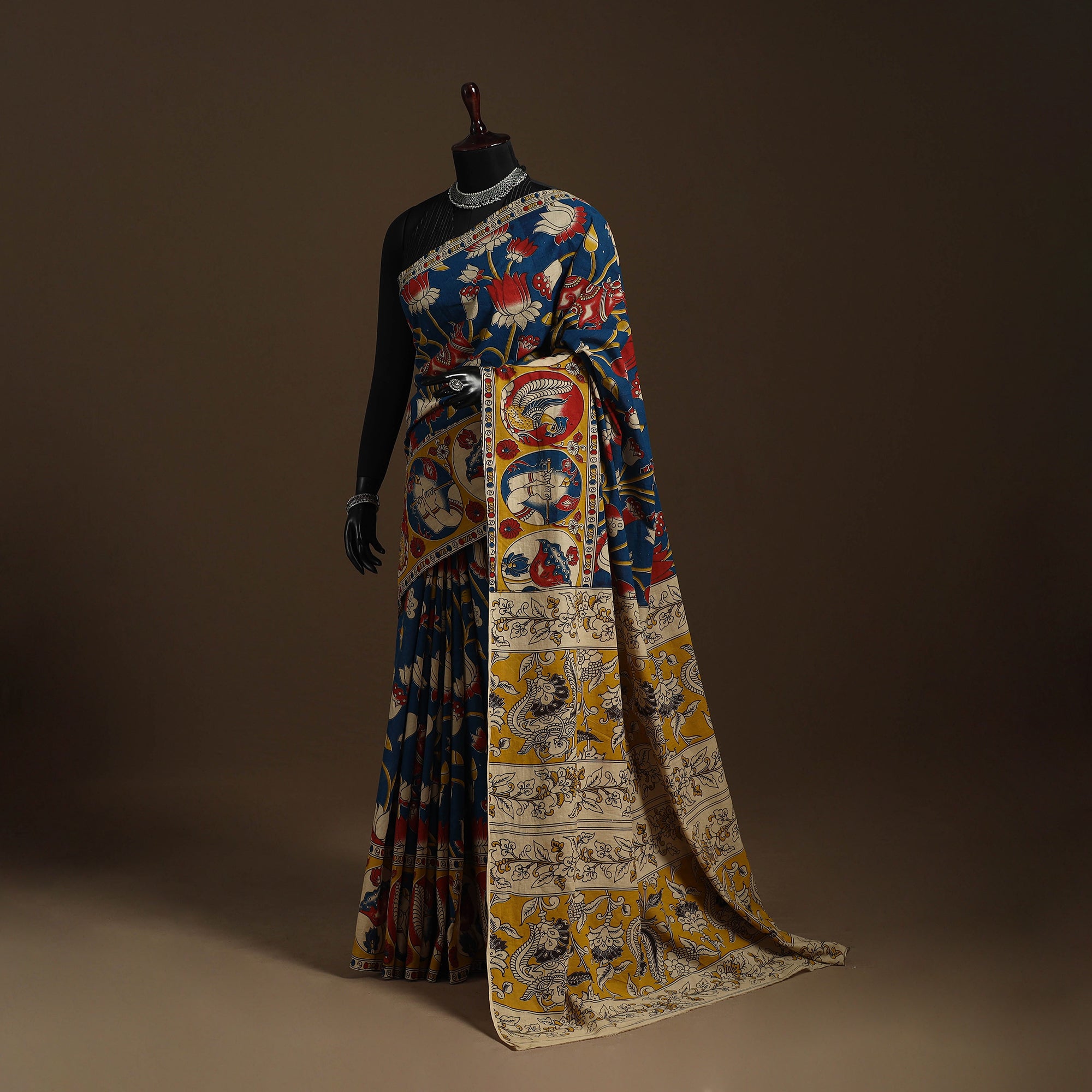 Printed Cotton Kalamkari Saree 30