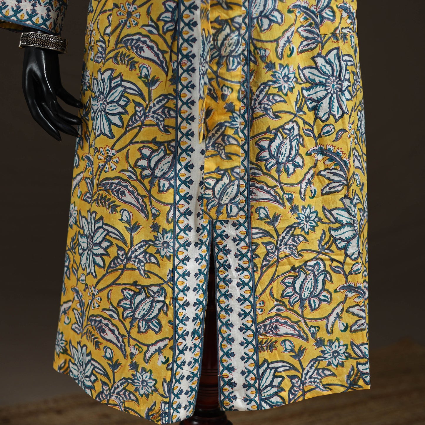 Sanganeri Hand Block Print Cotton Bath Robe 41