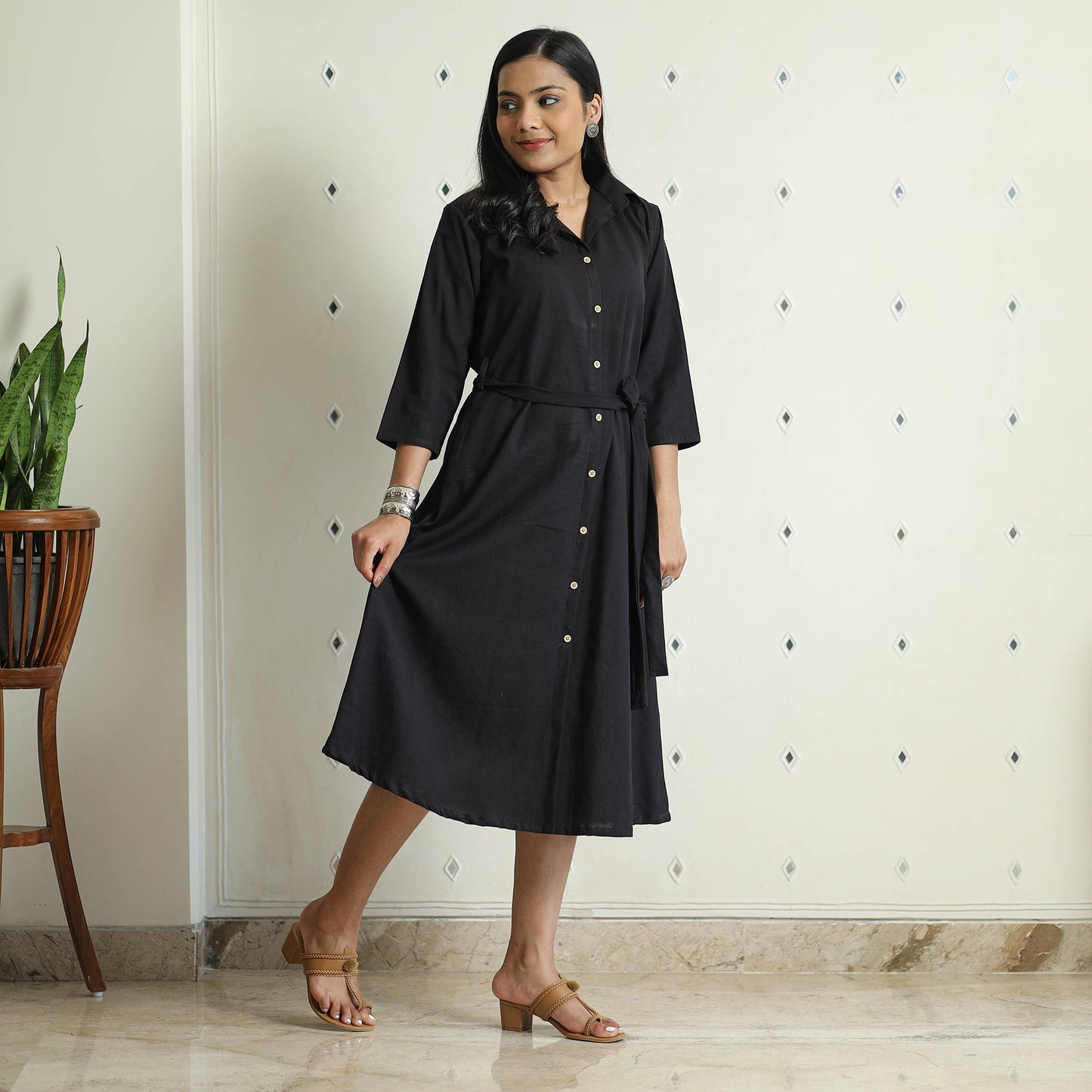 plain cotton dress