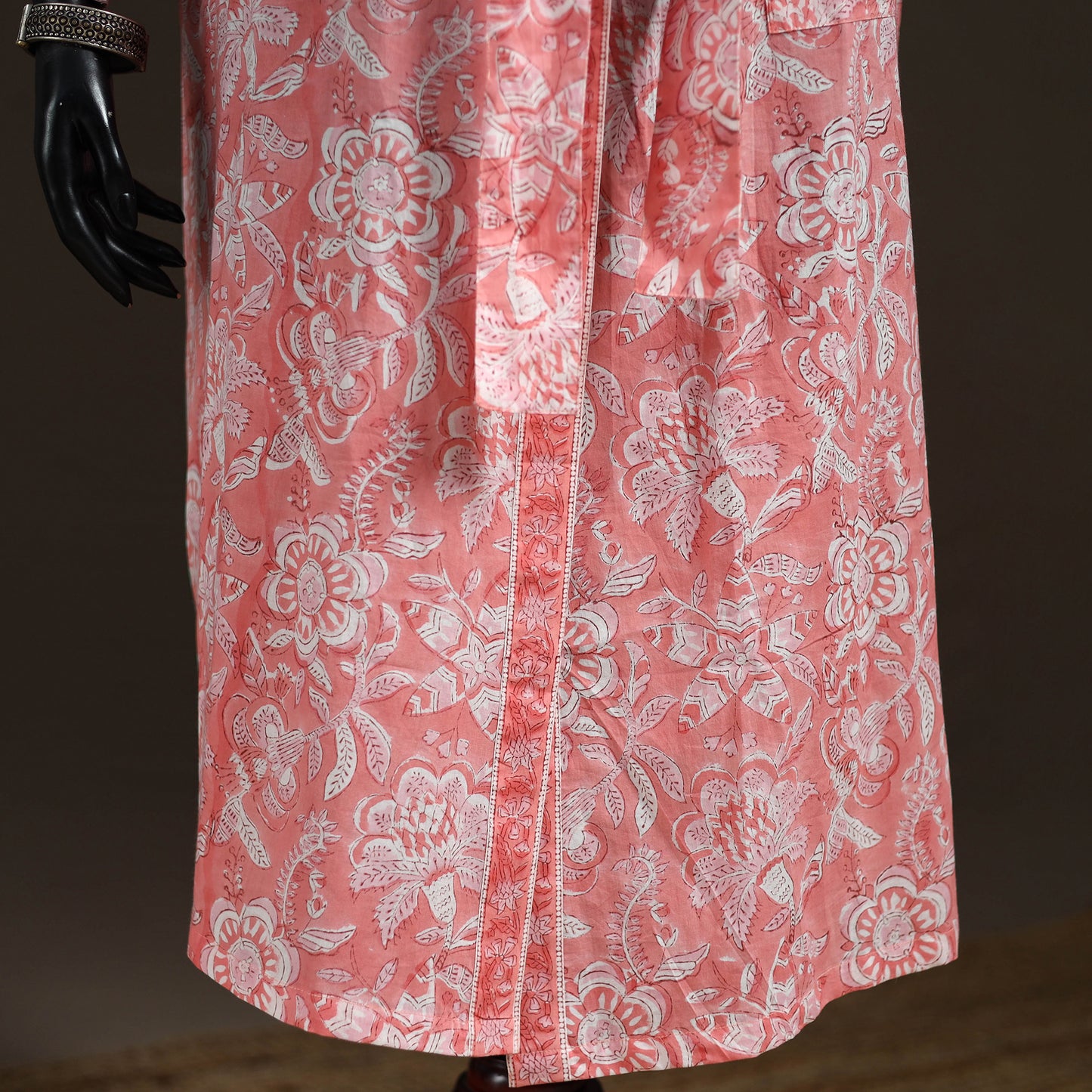 Sanganeri Hand Block Print Cotton Bath Robe 43