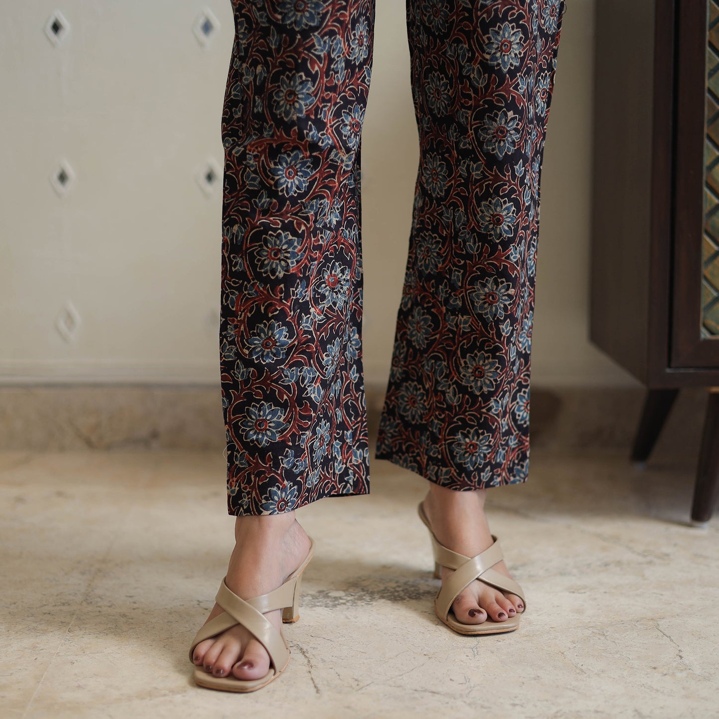 Black - printed cotton co-ord set 08 - handcrafted