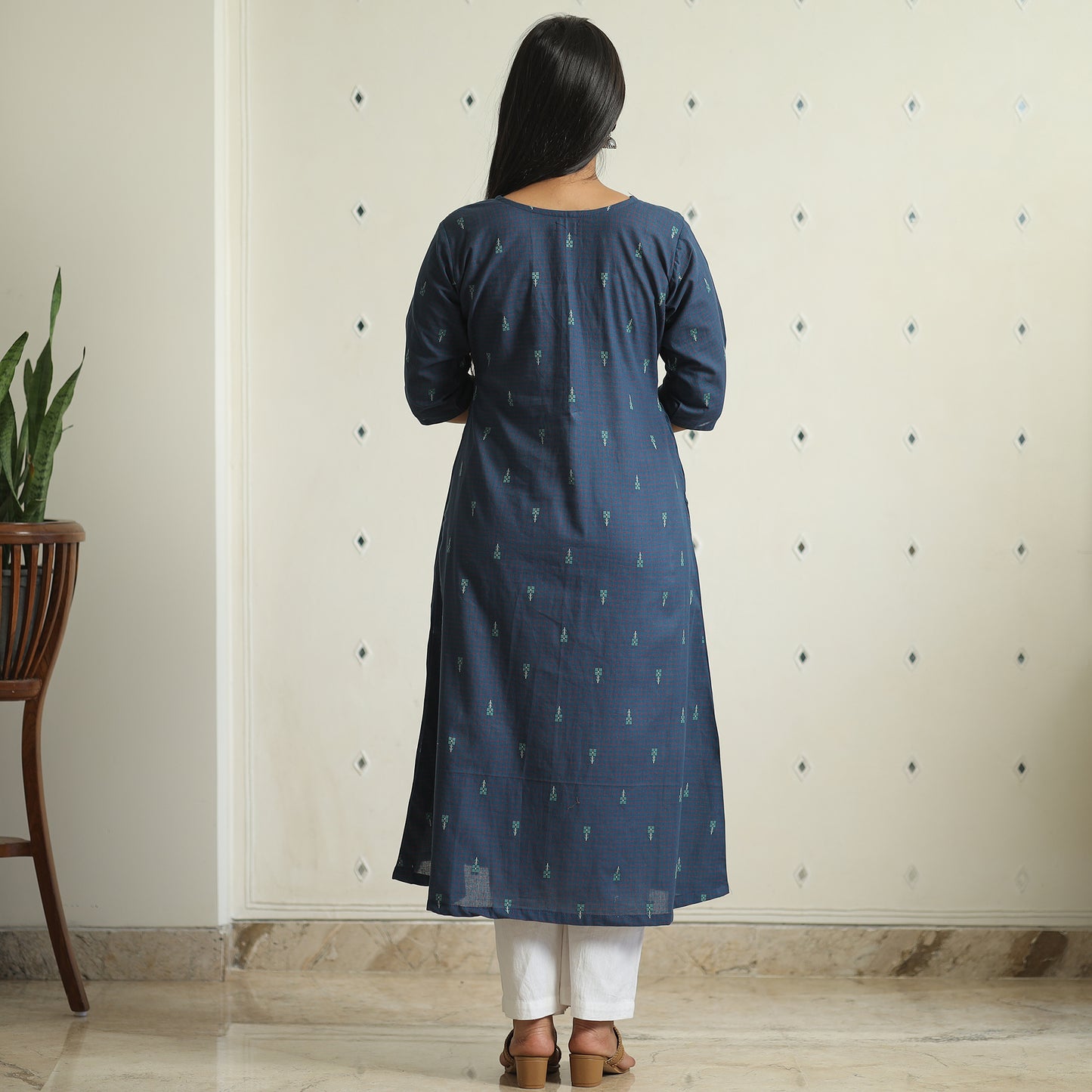 jacquard kurta