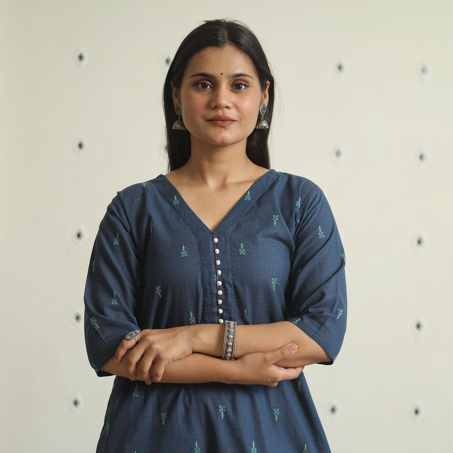 jacquard kurta
