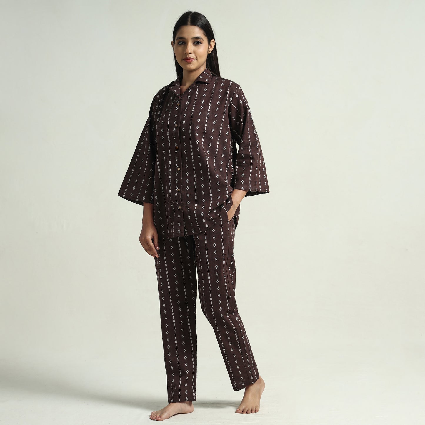 jacquard night suit