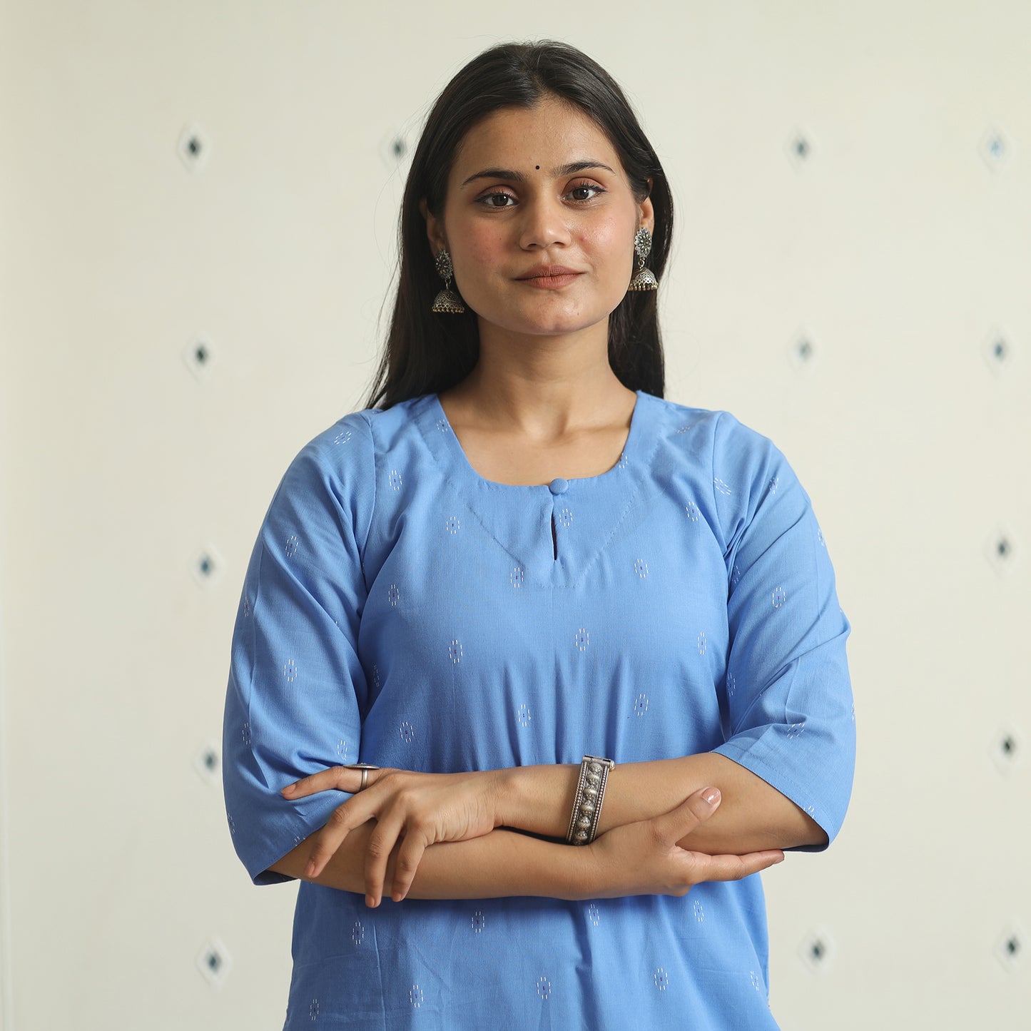jacquard kurta
