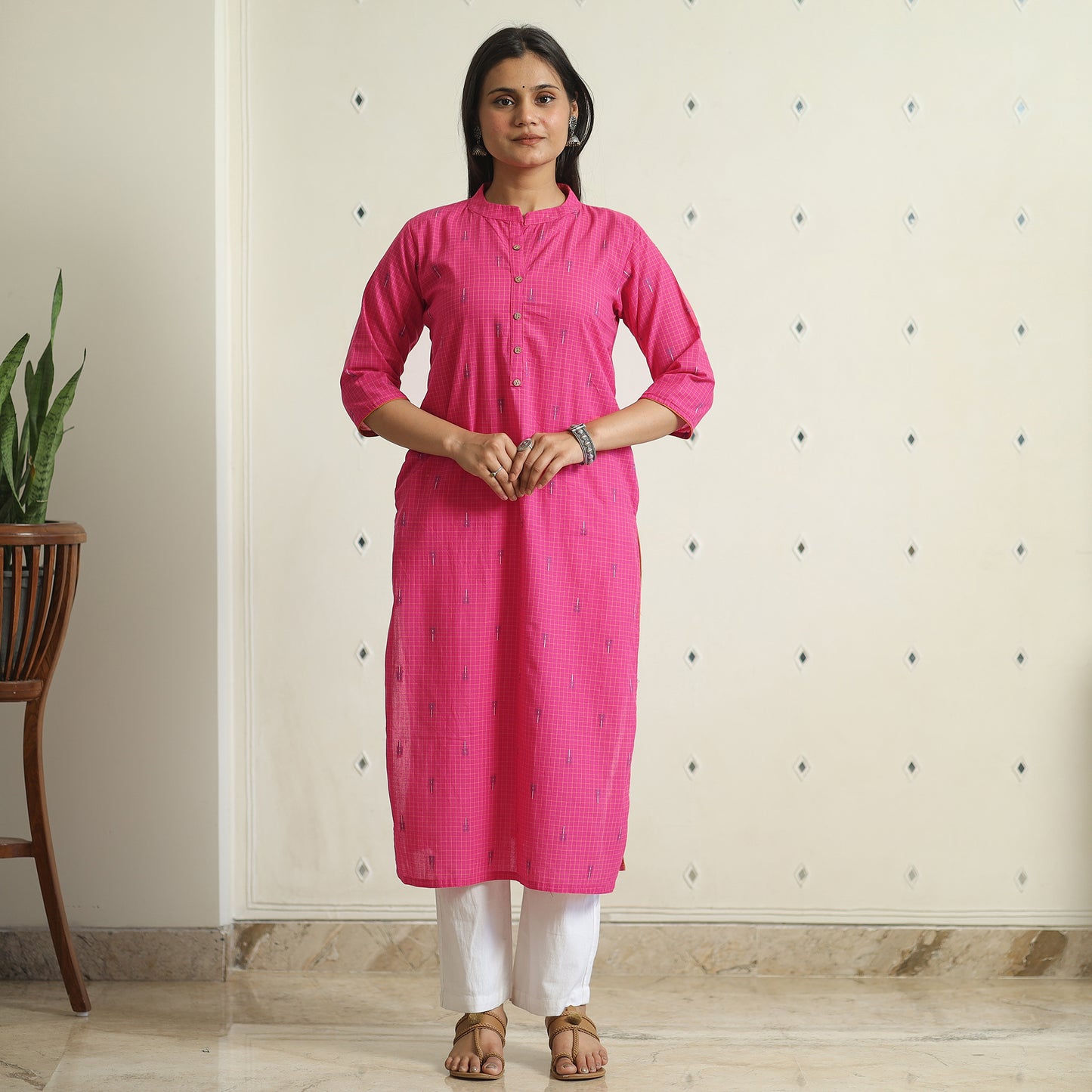 jacquard kurta