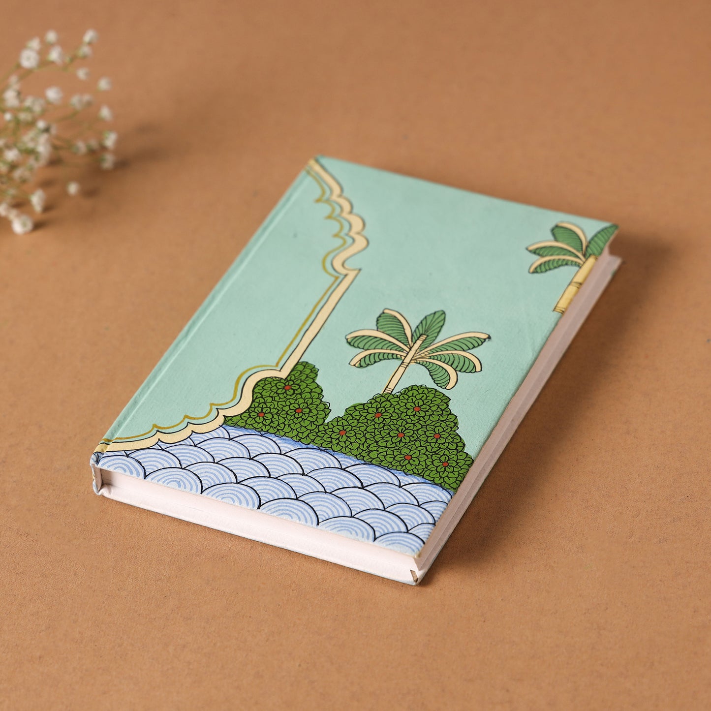 Jarokha Handpainted Handmade Paper Notebook (6 x 4 in)