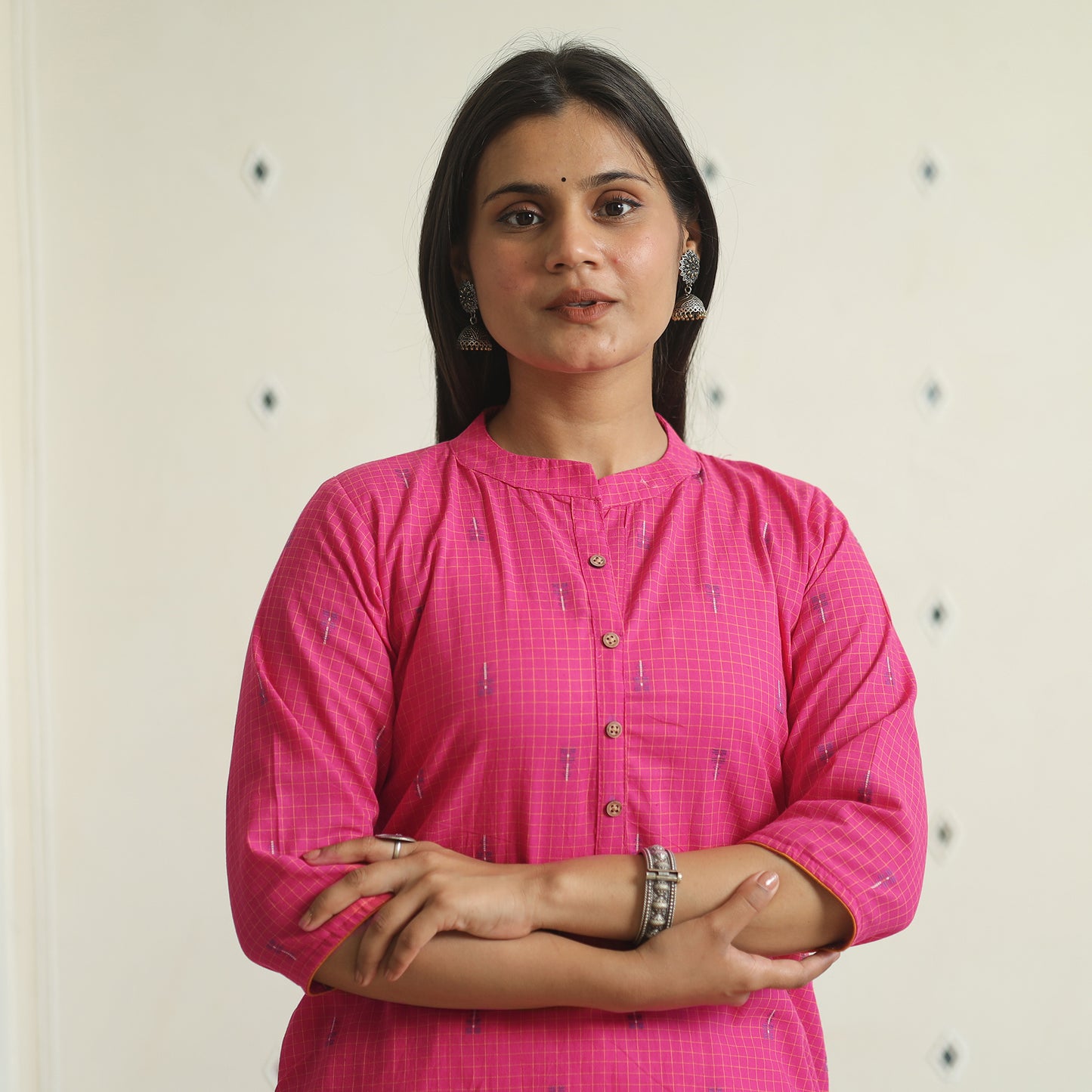 jacquard kurta